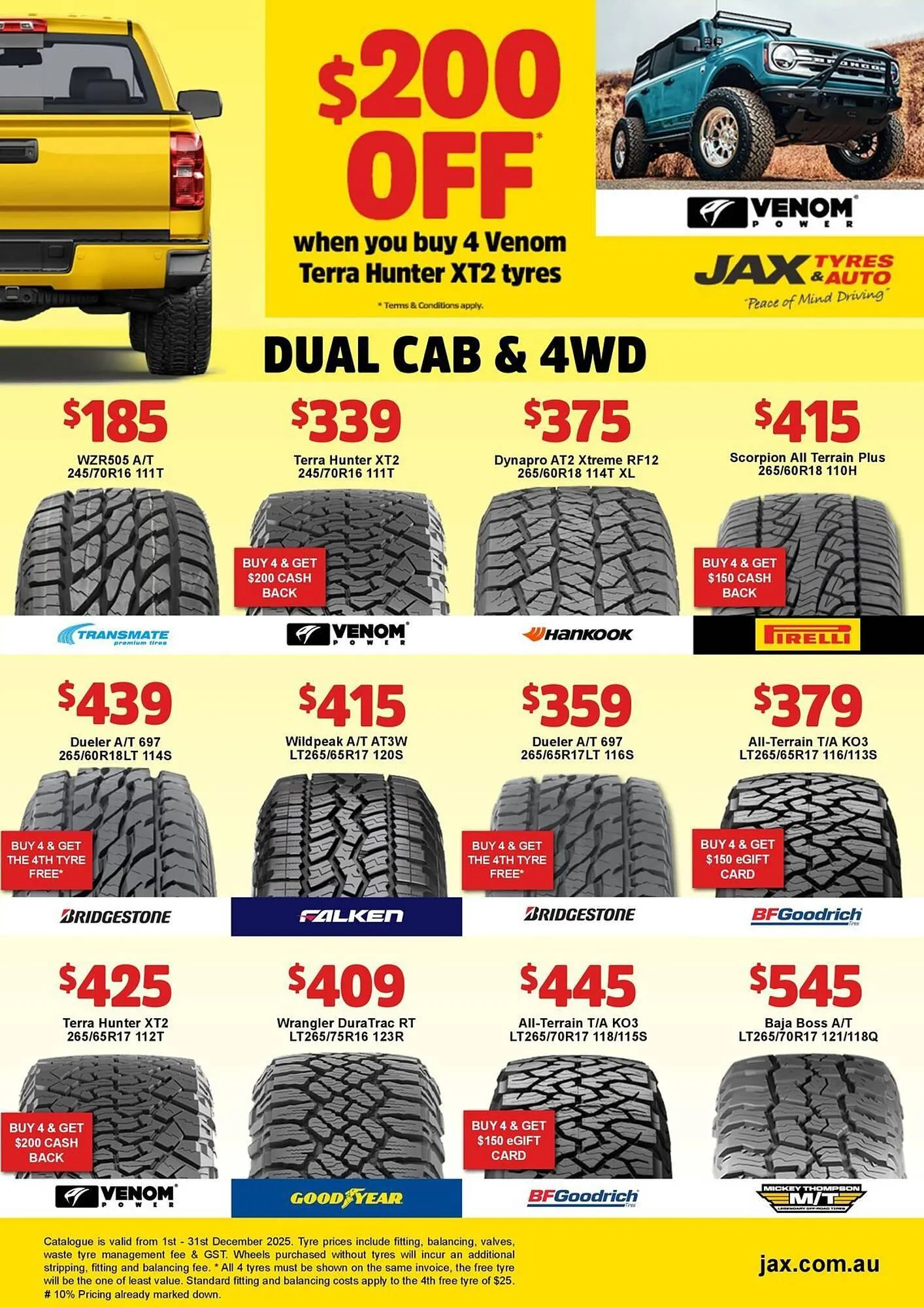 Jax Tyres catalogue - Catalogue valid from 1 December to 31 December 2025 - page 6