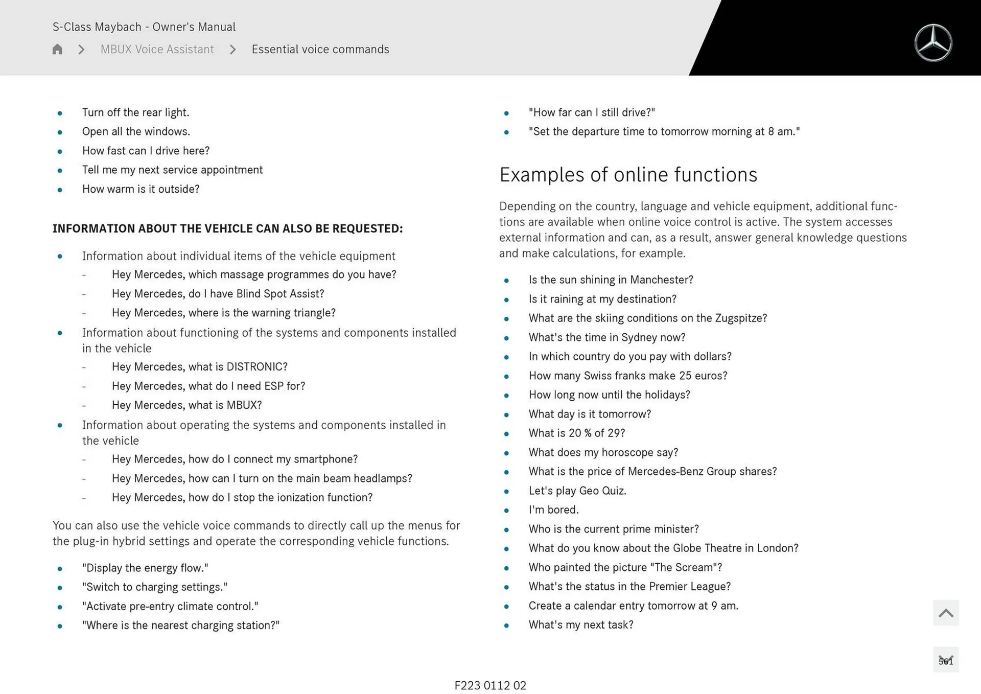 Mercedes-Benz catalogue - Catalogue valid from 1 May to 1 May 2026 - page 561