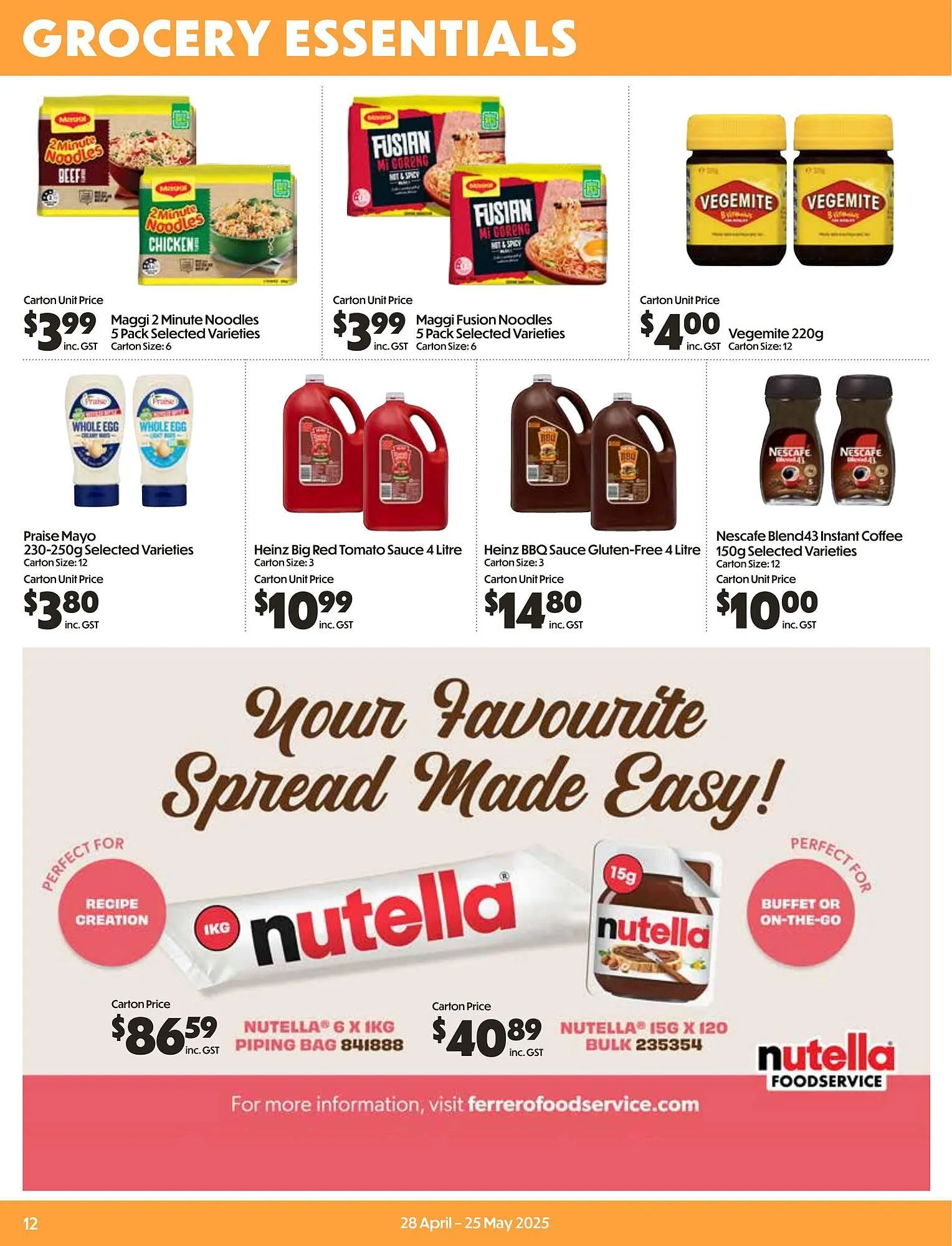 Campbells Wholesale catalogue - Catalogue valid from 28 April to 25 May 2025 - page 12