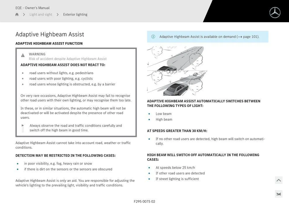 EQE Sedan - Catalogue valid from 11 September to 11 September 2025 - page 276