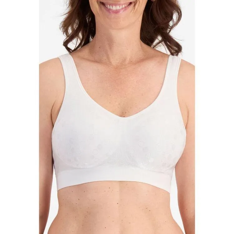 Playtex Women's Comfort Revolution Contour Dot Bra 2 Pack Taupe & White
