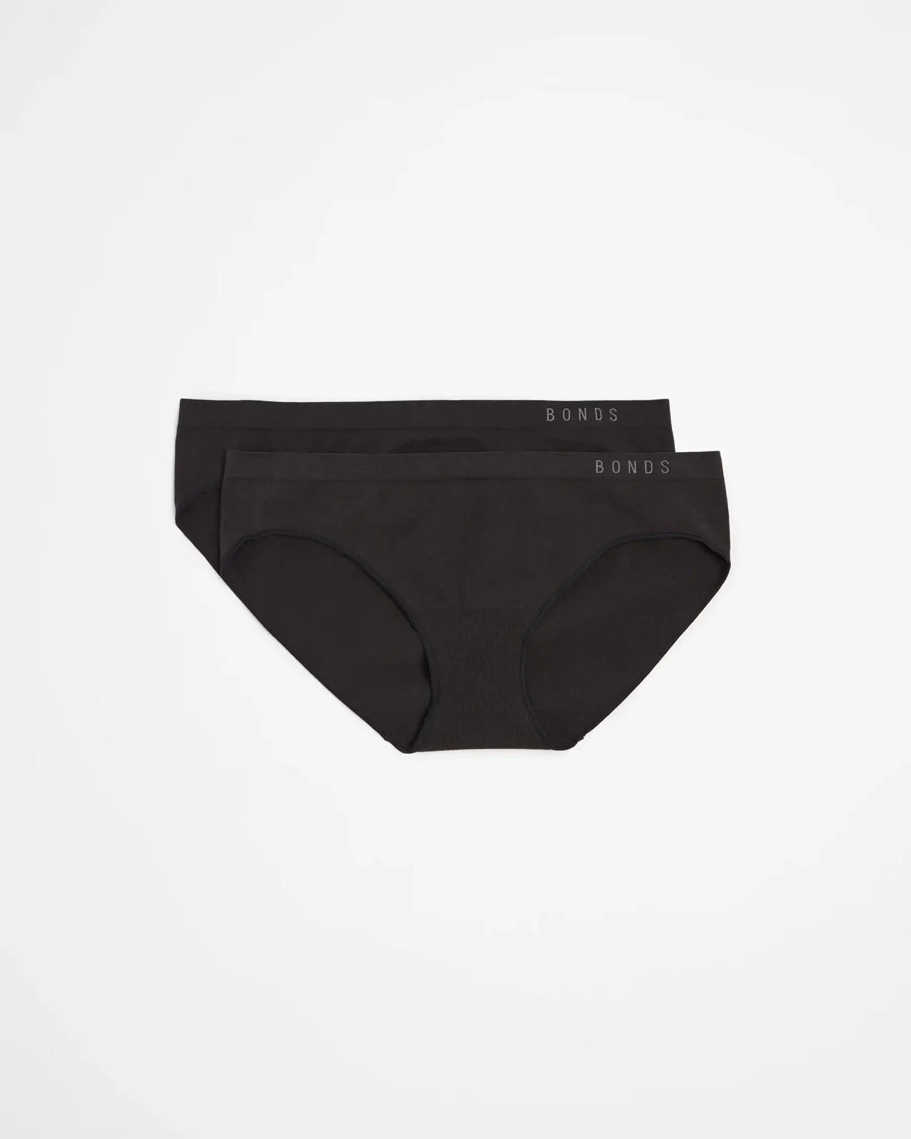 Bonds 2 Pack Seamless Full Briefs - Black