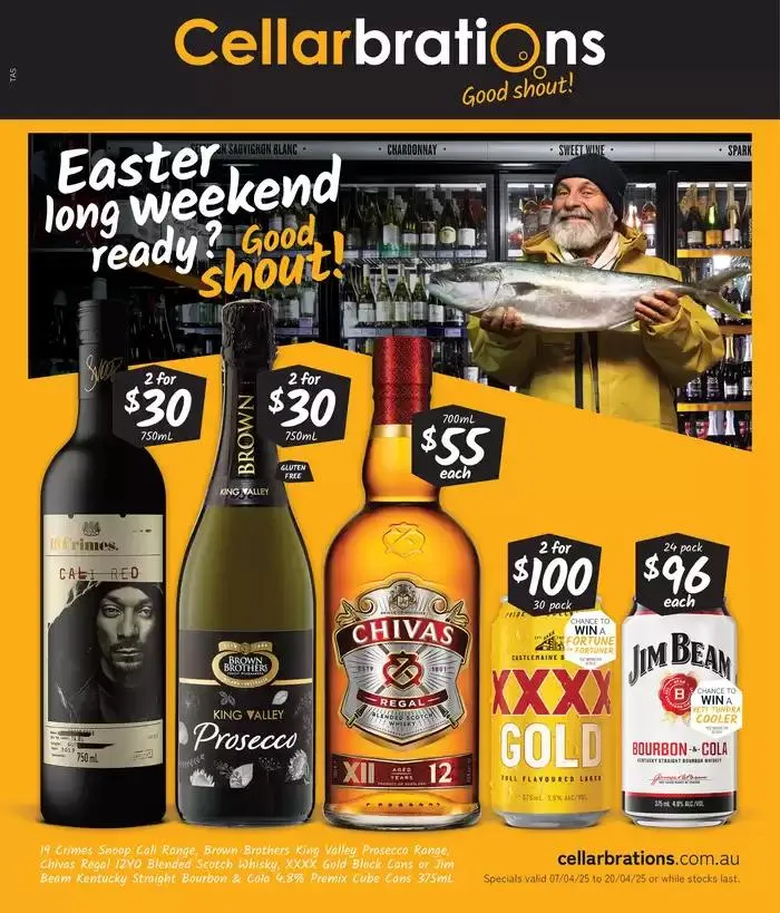 Easter long weekend ready? Good Shout! 07/04 - Catalogue valid from 7 April to 20 April 2025 - page 1