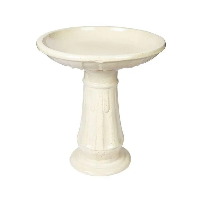 Northcote Pottery 60cm Cream Miami Bird Bath