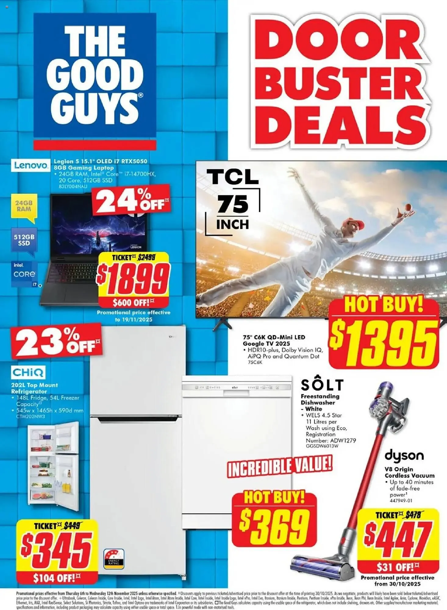 The Good Guys catalogue - Catalogue valid from 6 November to 12 November 2025 - page 1