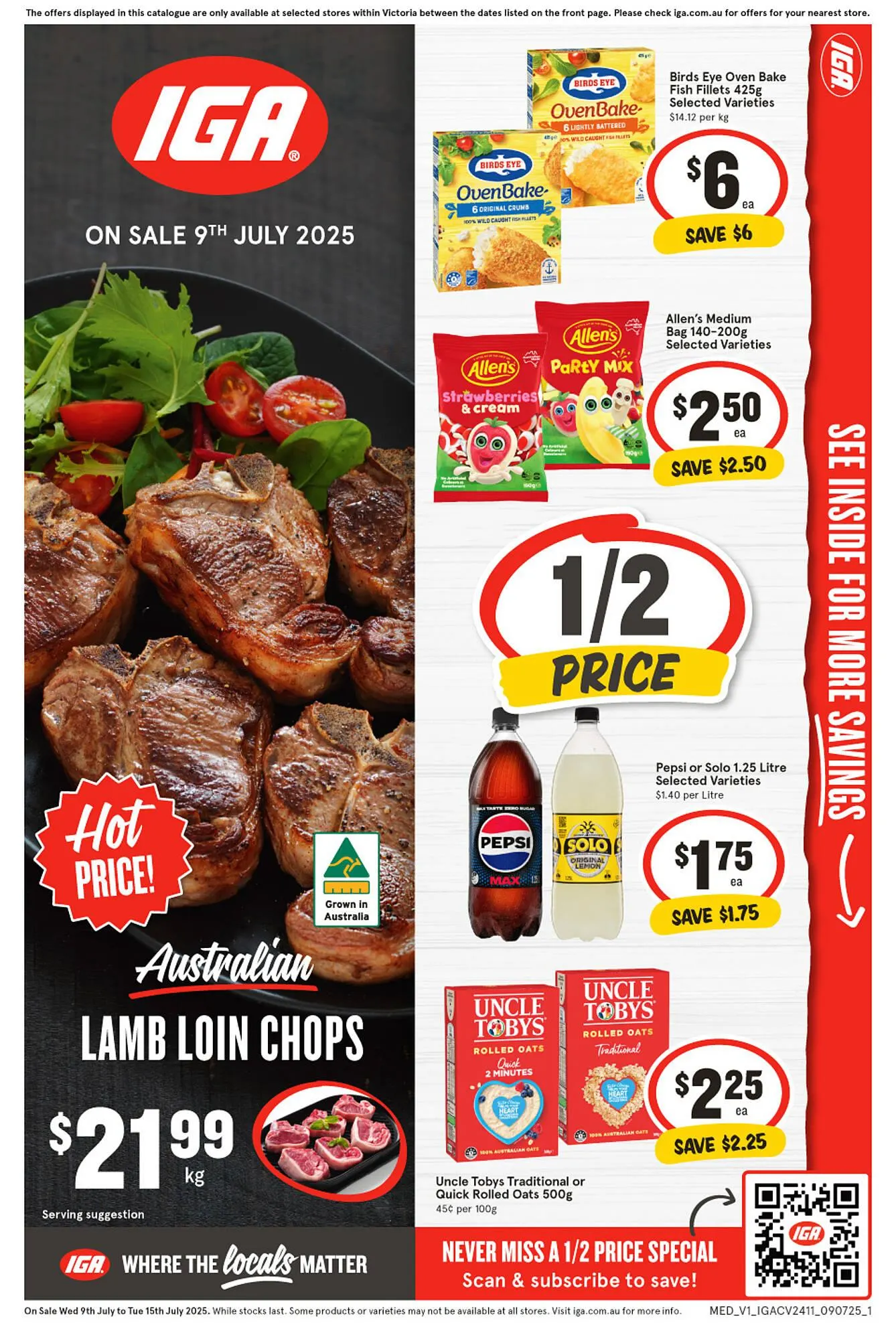 IGA catalogue - Catalogue valid from 9 July to 15 July 2025 - page 1