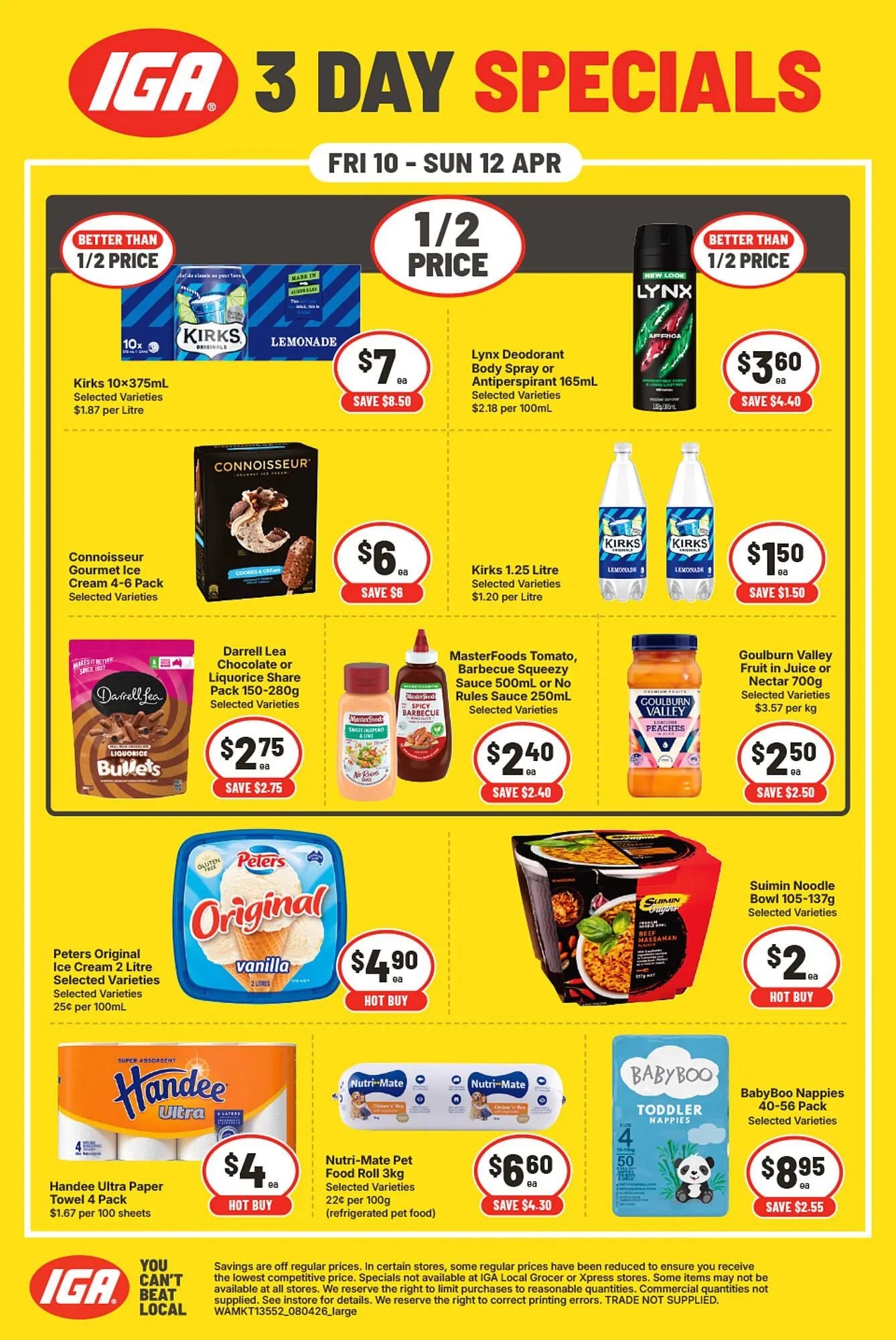 IGA catalogue - Catalogue valid from 10 April to 12 April 2026 - page 1