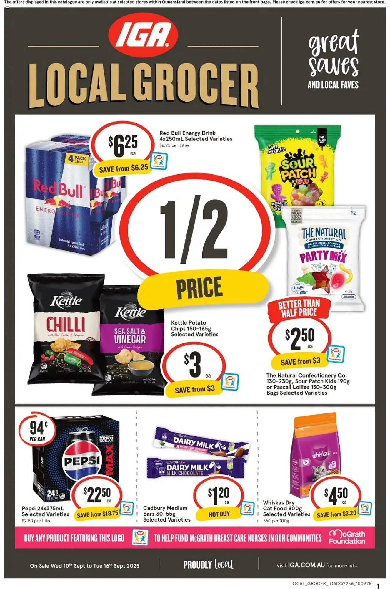 IGA catalogue - Catalogue valid from 9 September to 16 September 2025 - page 1