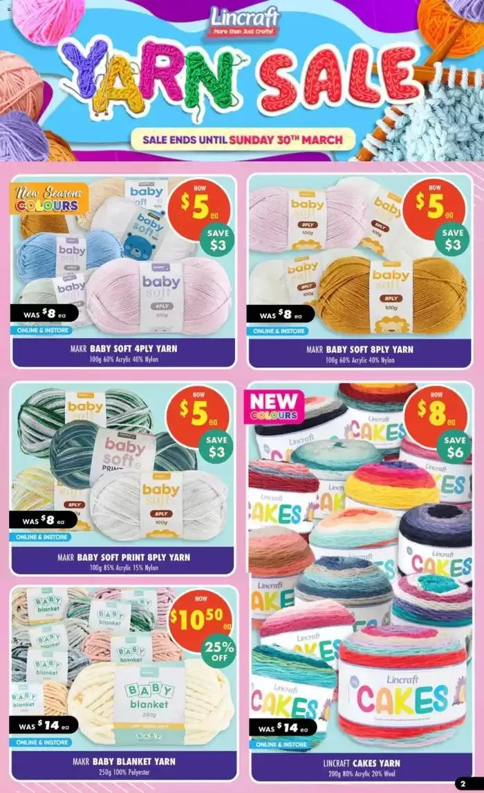 Yarn Sale - Catalogue valid from 18 March to 30 March 2025 - page 2