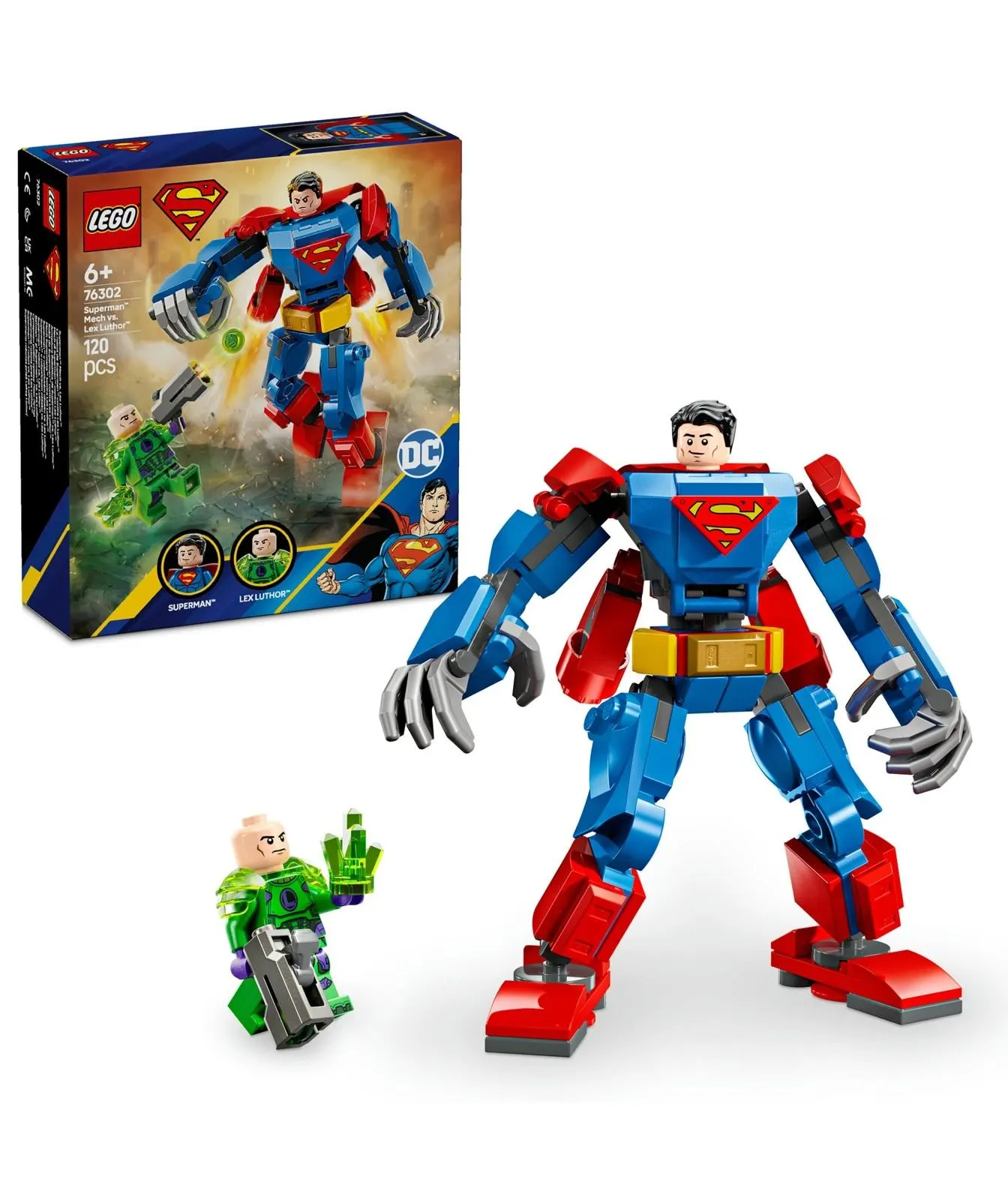 LEGO® Super Heroes DC Superman Mech vs. Lex Luthor 76302