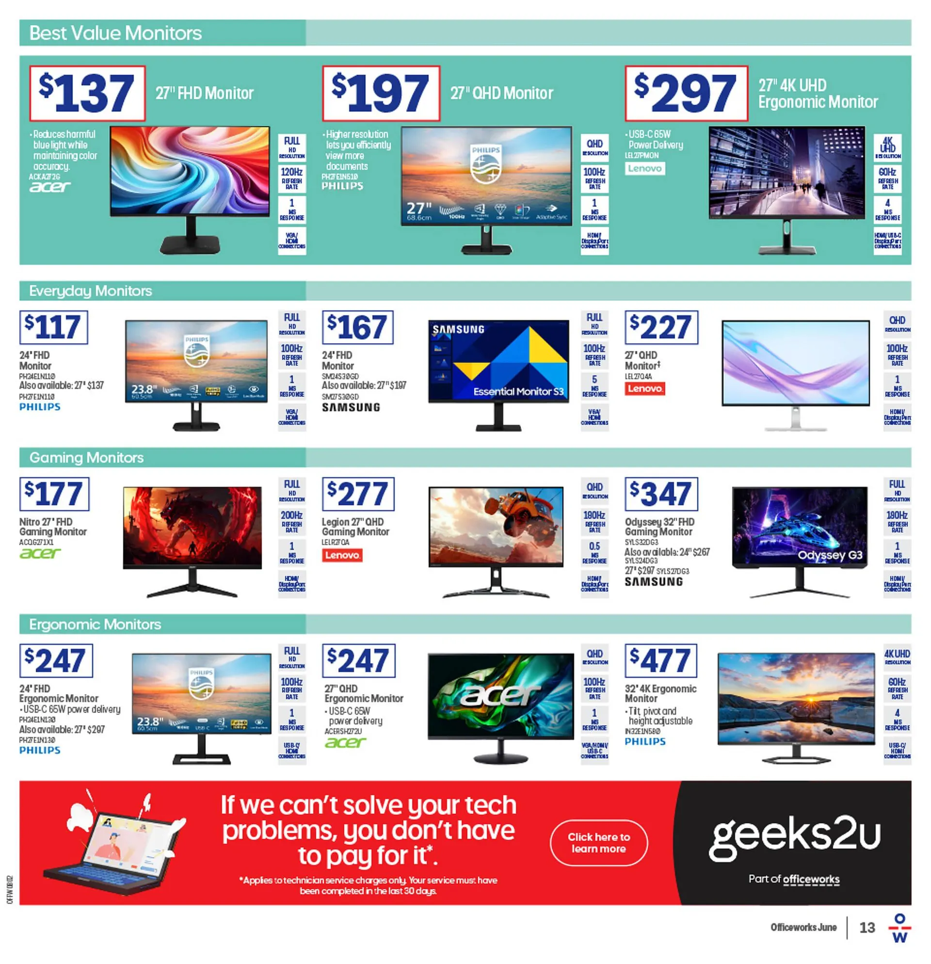 Officeworks catalogue - Catalogue valid from 29 May to 30 June 2025 - page 13