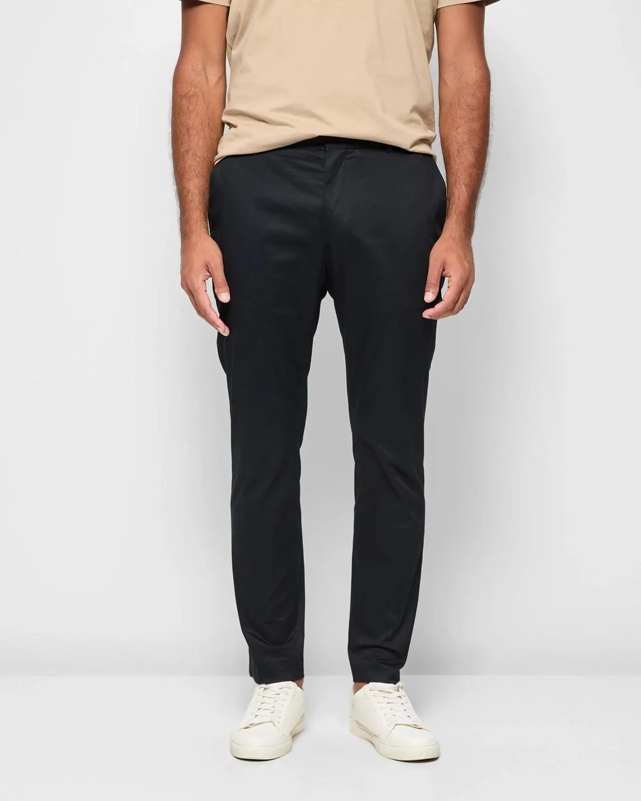 Tailored Chino Pants - Preview - Black