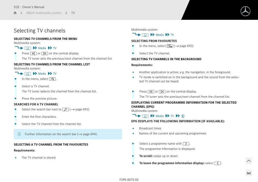 EQE Sedan - Catalogue valid from 11 September to 11 September 2025 - page 693