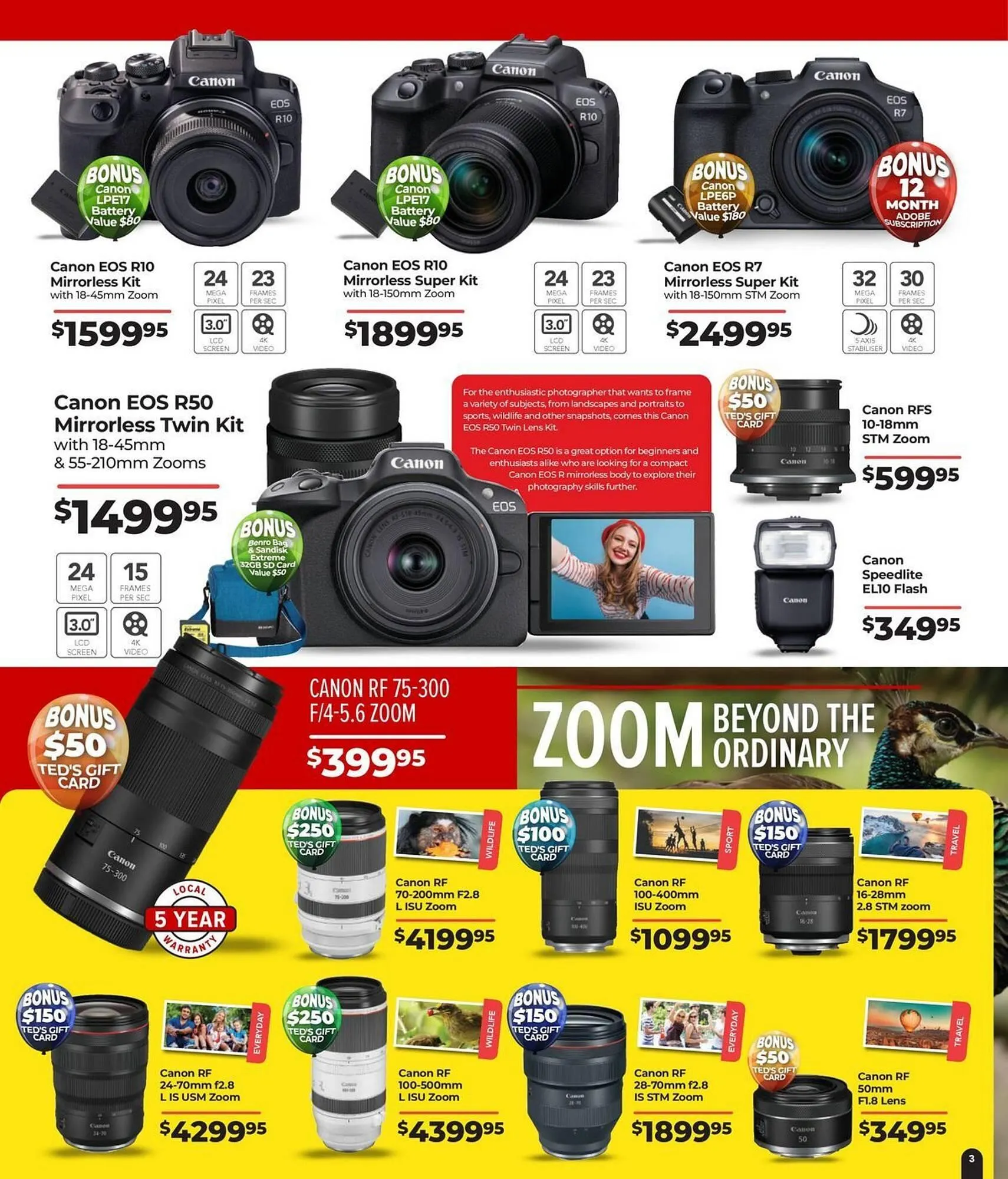 Teds Cameras catalogue - Catalogue valid from 4 August to 31 August 2025 - page 3