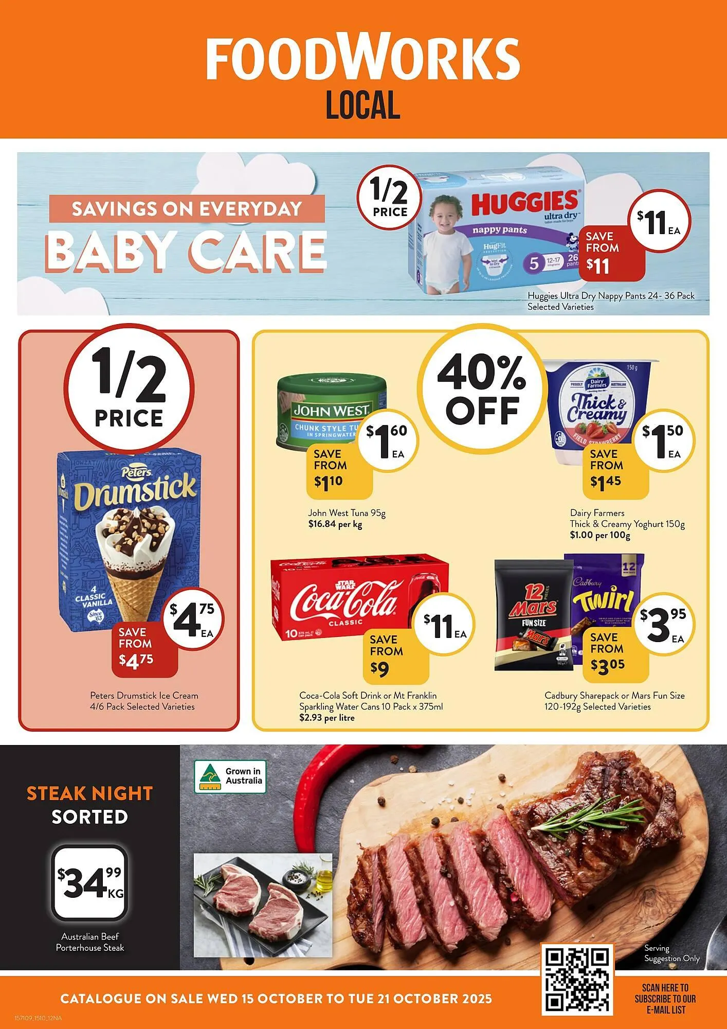 Foodworks catalogue - Catalogue valid from 15 October to 21 October 2025 - page 1