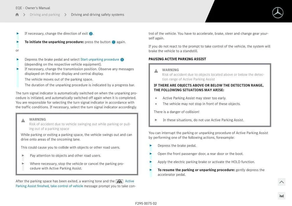 EQE Sedan - Catalogue valid from 11 September to 11 September 2025 - page 458