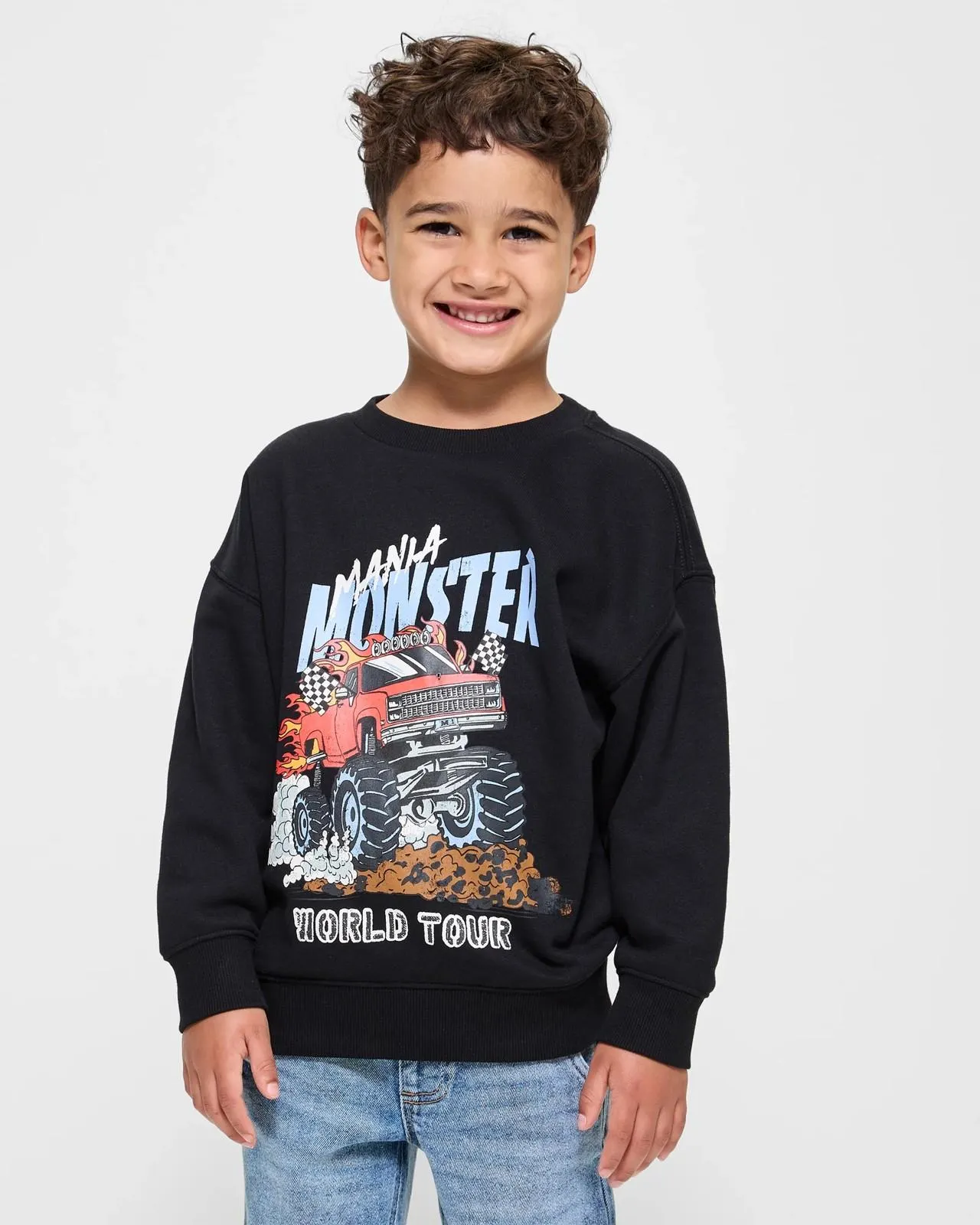 Oversize Fleece Jumper - Black