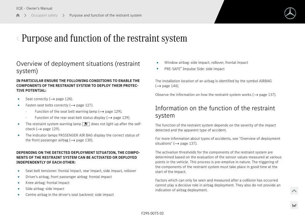 EQE Sedan - Catalogue valid from 11 September to 11 September 2025 - page 137