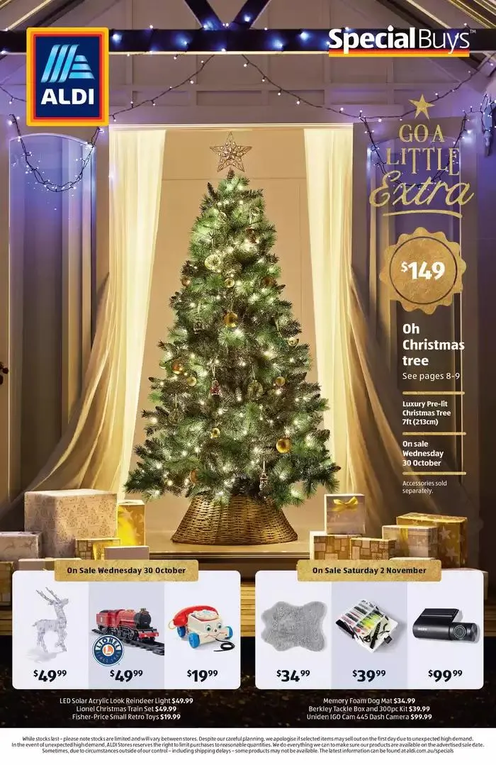 ALDI Special Buys - Catalogue valid from 30 October to 5 November 2024 - page 1