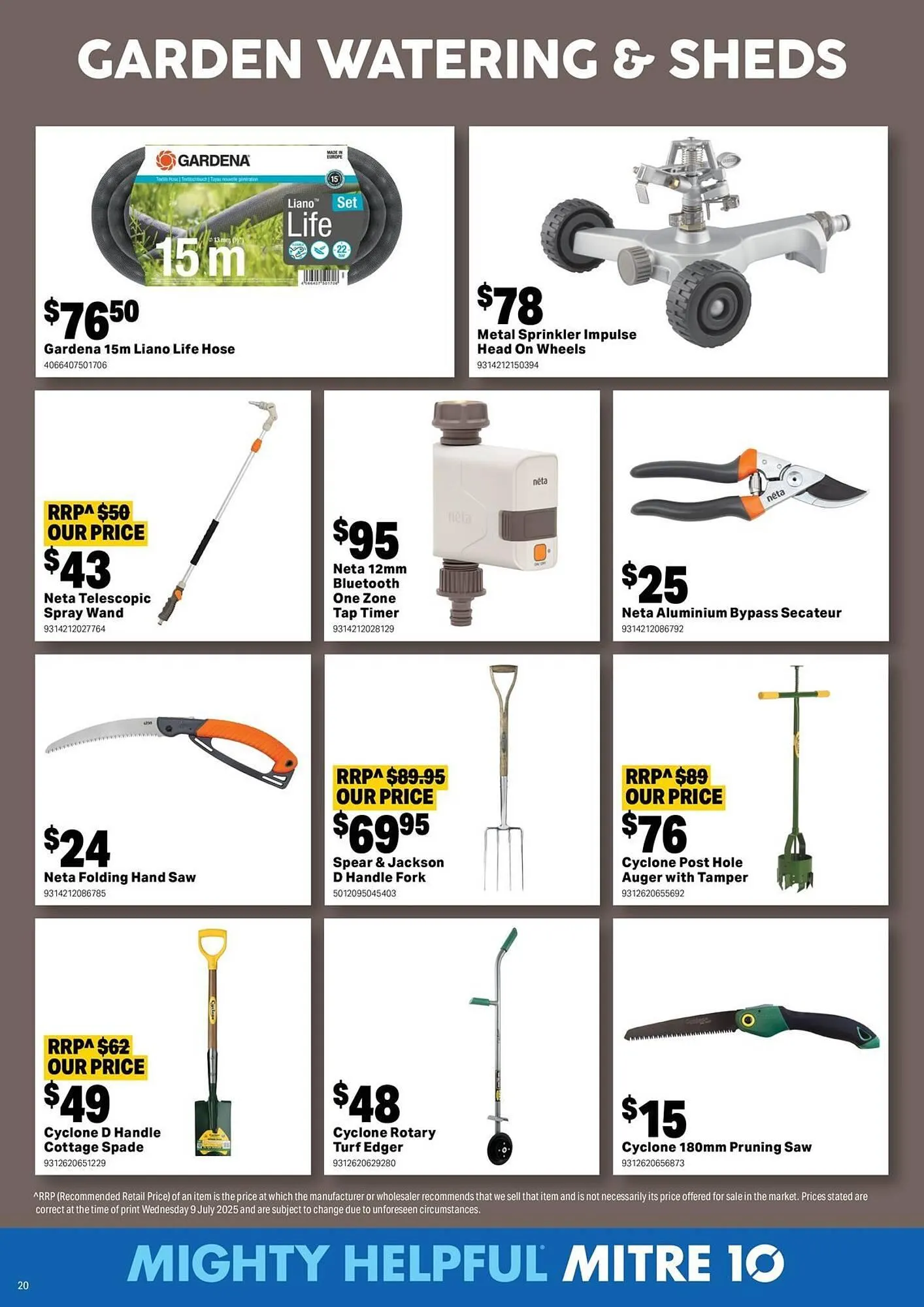 Mitre 10 catalogue - Catalogue valid from 13 August to 7 September 2025 - page 20