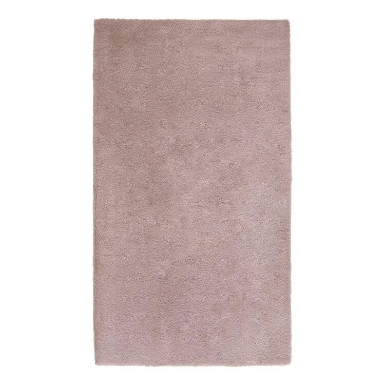 Emerald Hill Faux Fur Hall Runner Rug Pink 80 x 150 cm