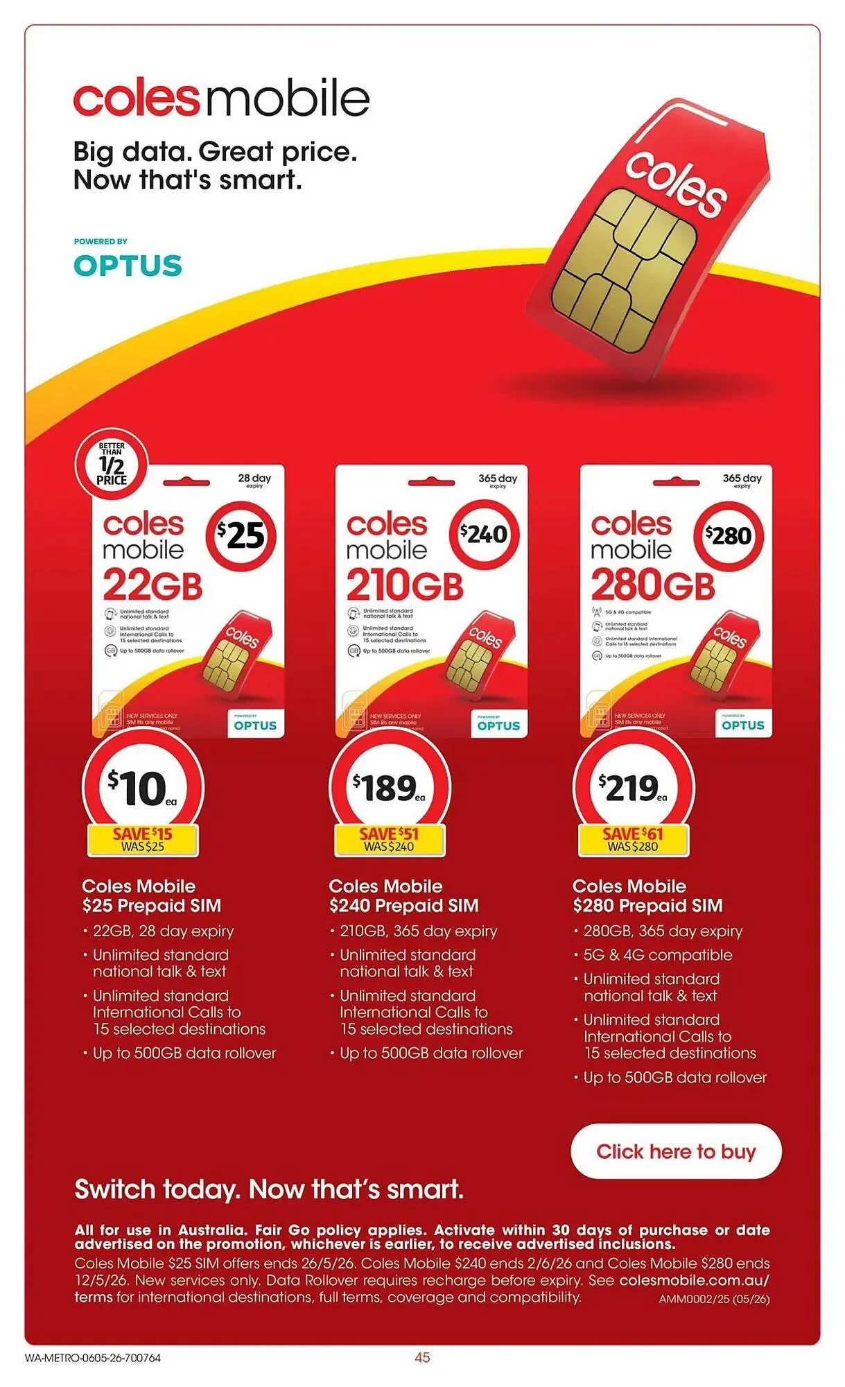 Coles catalogue - Catalogue valid from 6 May to 12 May 2026 - page 45