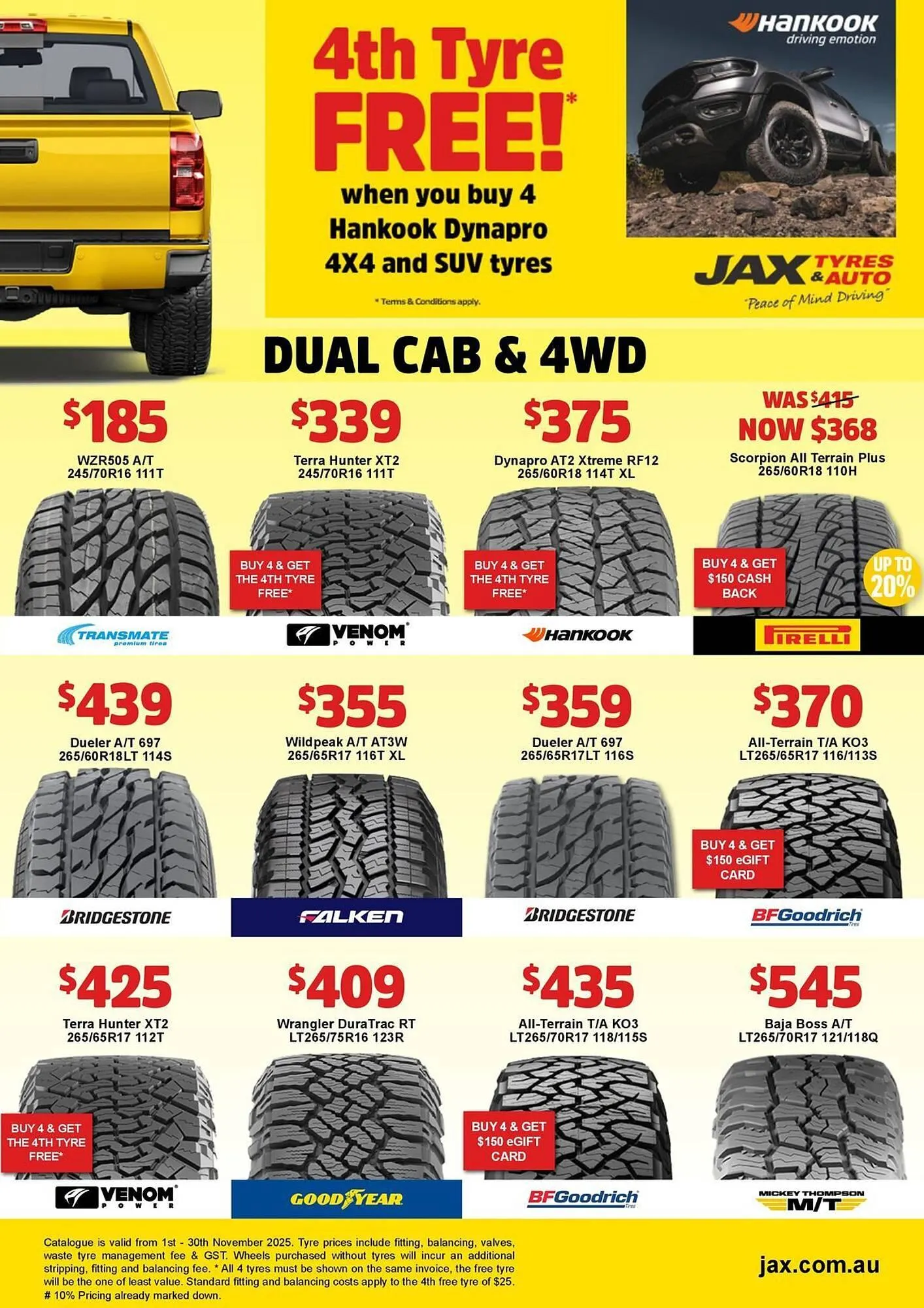 Jax Tyres catalogue - Catalogue valid from 3 November to 30 November 2025 - page 6