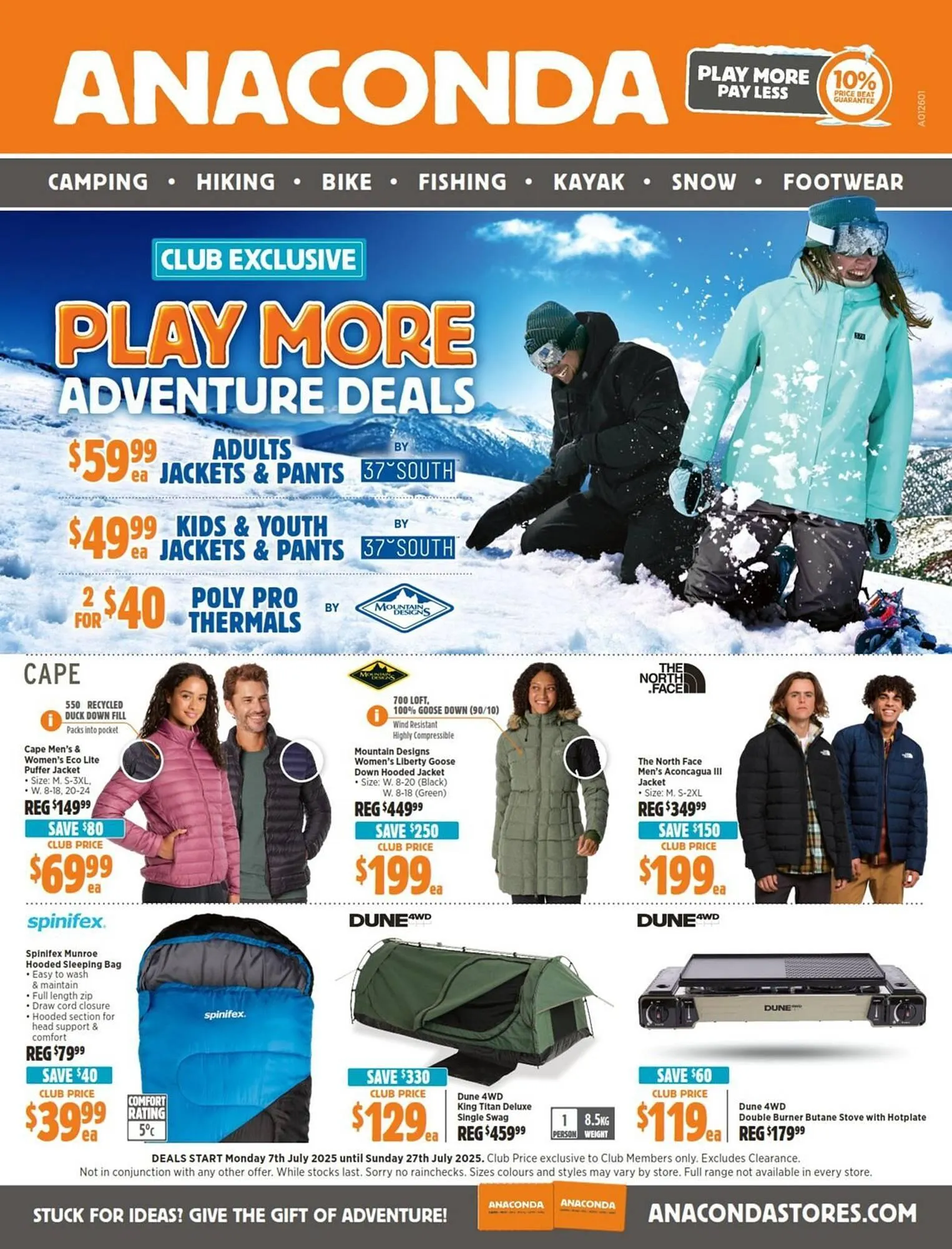 Anaconda catalogue - 1