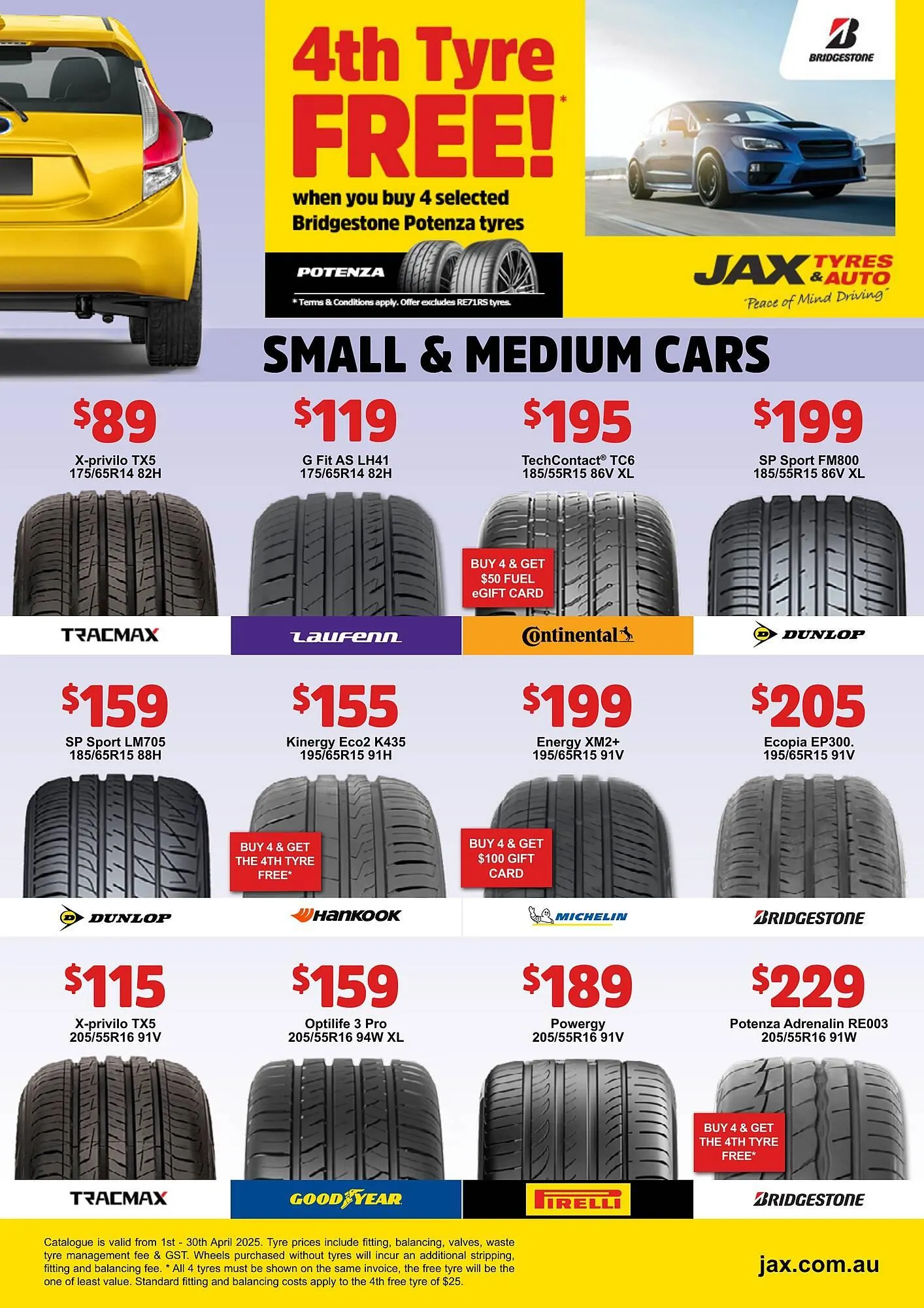 Jax Tyres catalogue - Catalogue valid from 1 April to 30 April 2025 - page 2