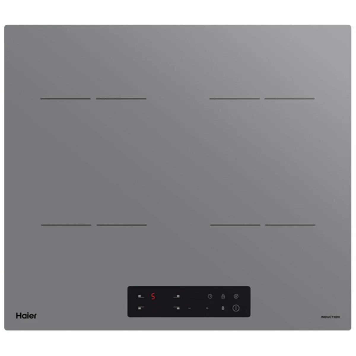 Haier 60cm 4 Zone Induction Cooktop Grey Glass HCI604TG3