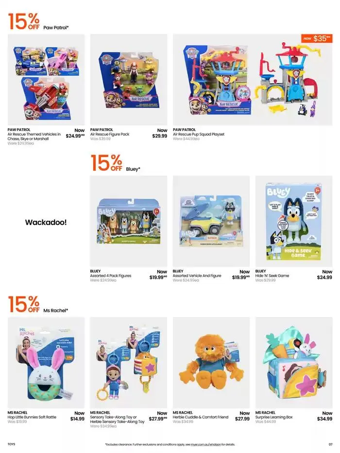 Myer Toy Sale - Catalogue valid from 8 April to 27 April 2025 - page 7