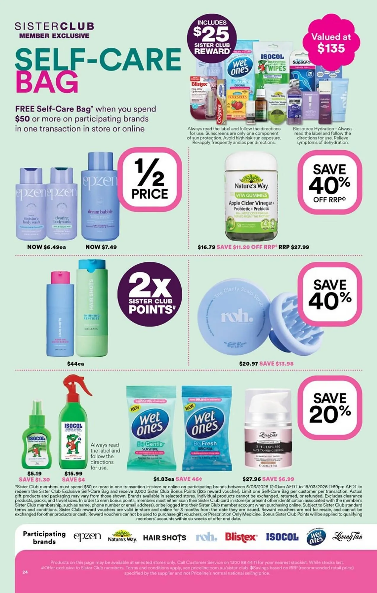 Priceline catalogue - Catalogue valid from 5 March to 18 March 2026 - page 24