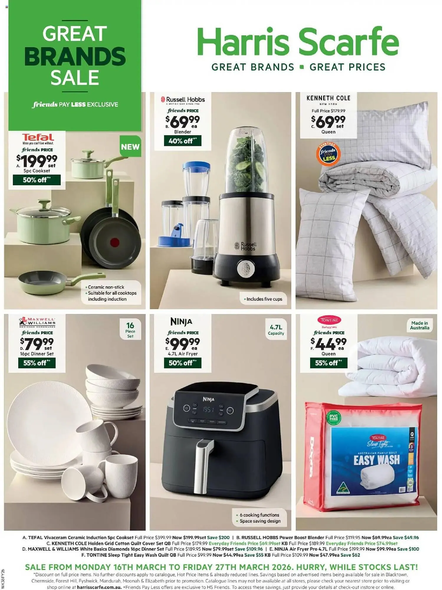 Harris Scarfe catalogue - Catalogue valid from 16 March to 27 March 2026 - page 1