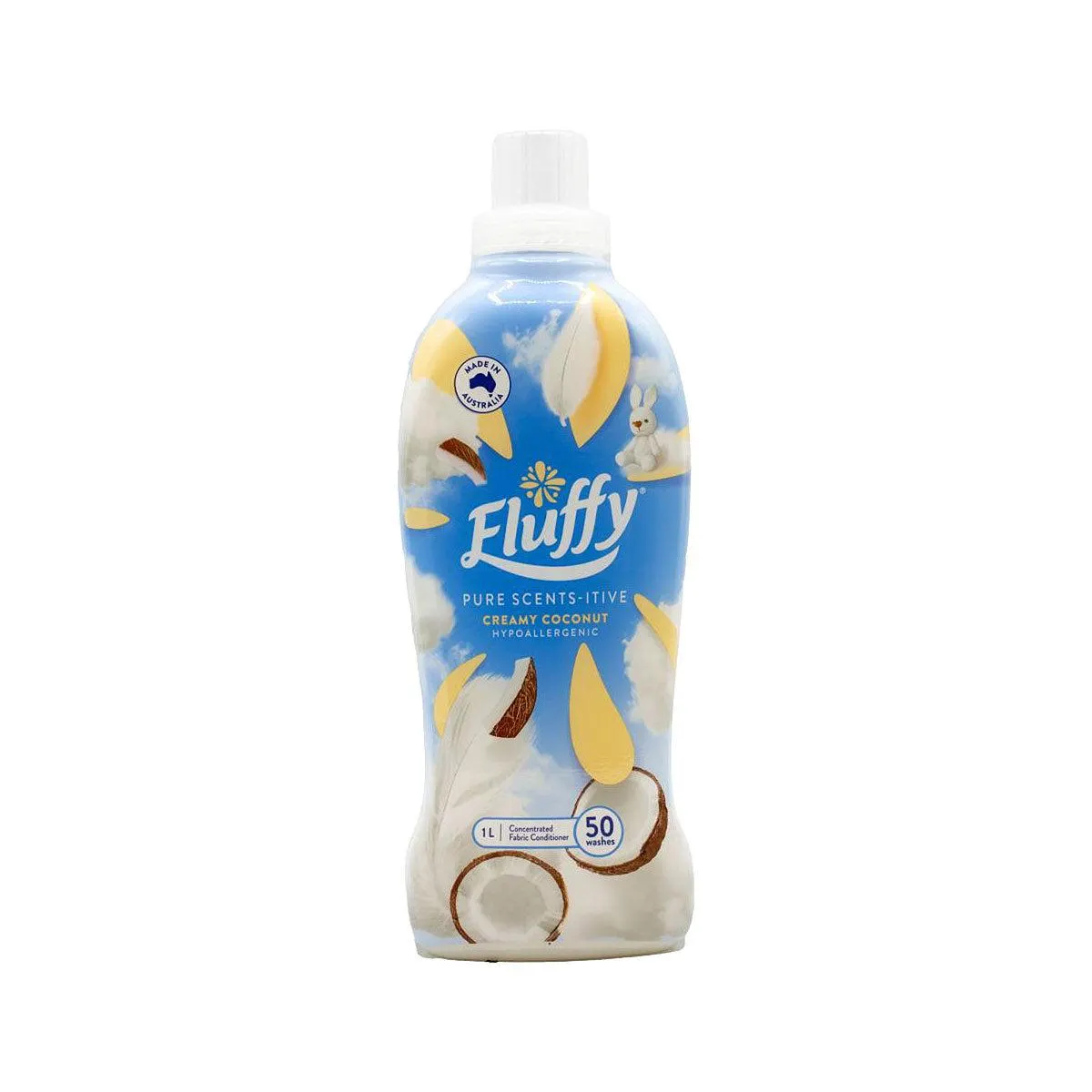 Fluffy Pure Scents Creamy Coconut Fabric Softener 1L