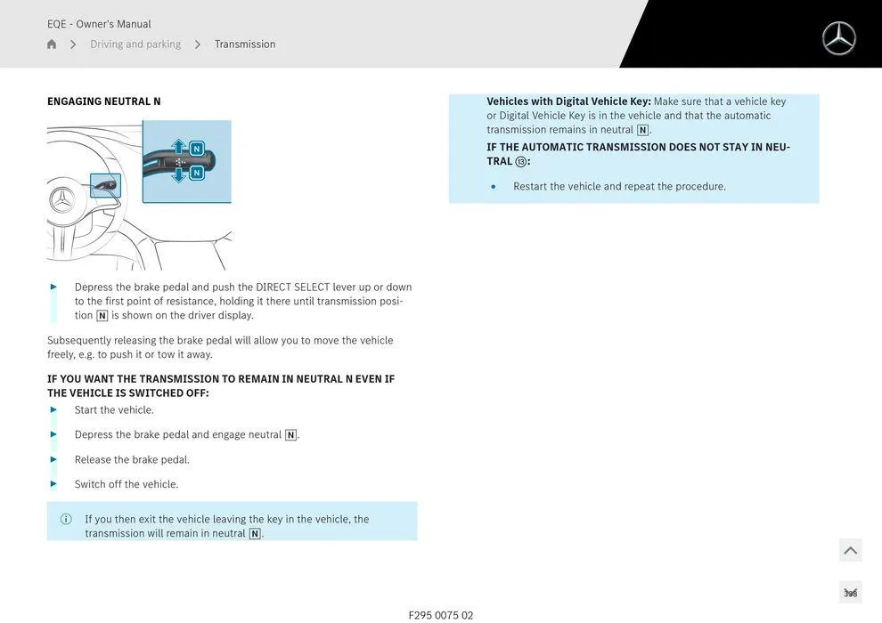 EQE Sedan - Catalogue valid from 11 September to 11 September 2025 - page 338