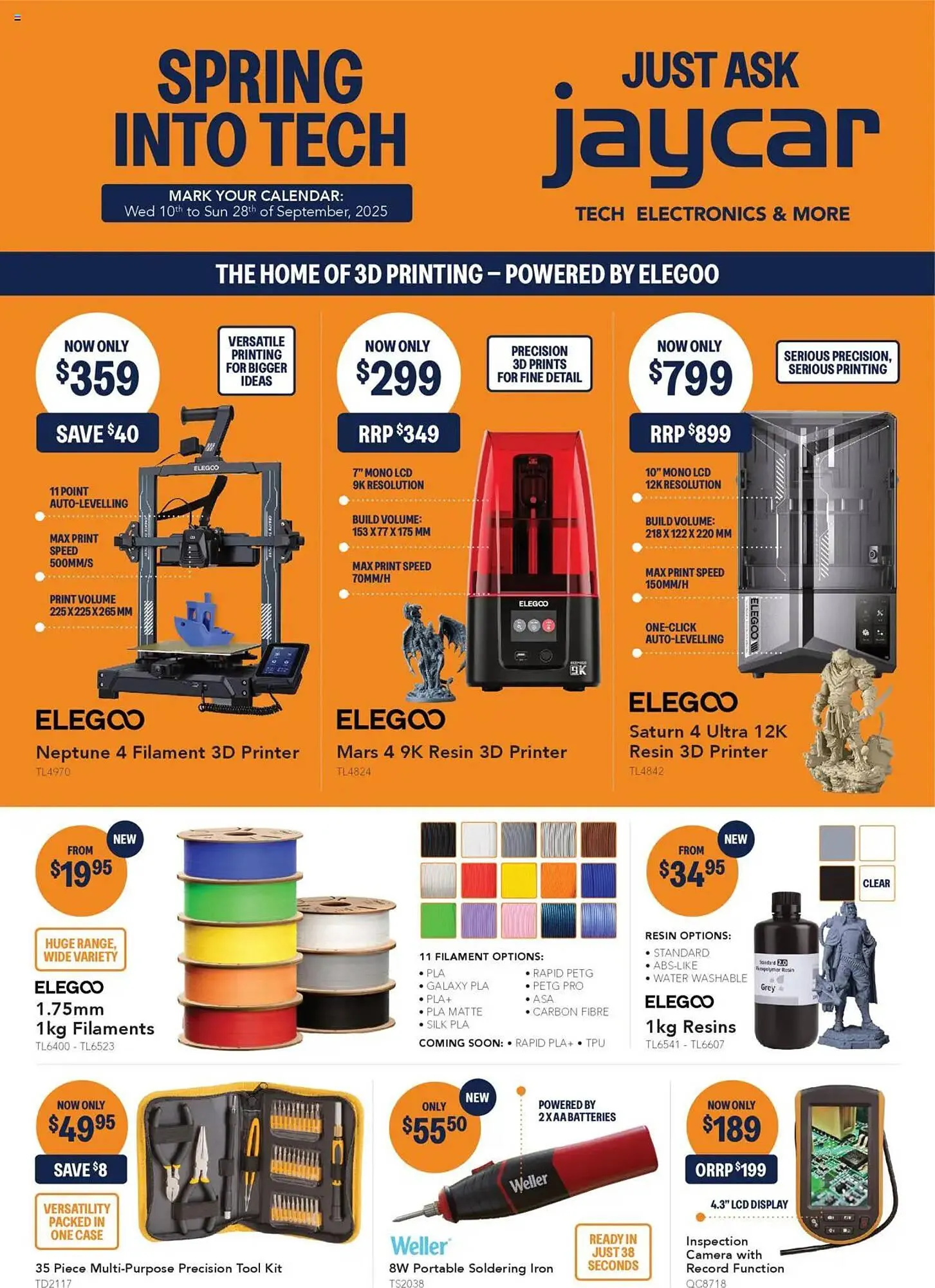 Jaycar Electronics catalogue - Catalogue valid from 9 September to 28 September 2025 - page 1
