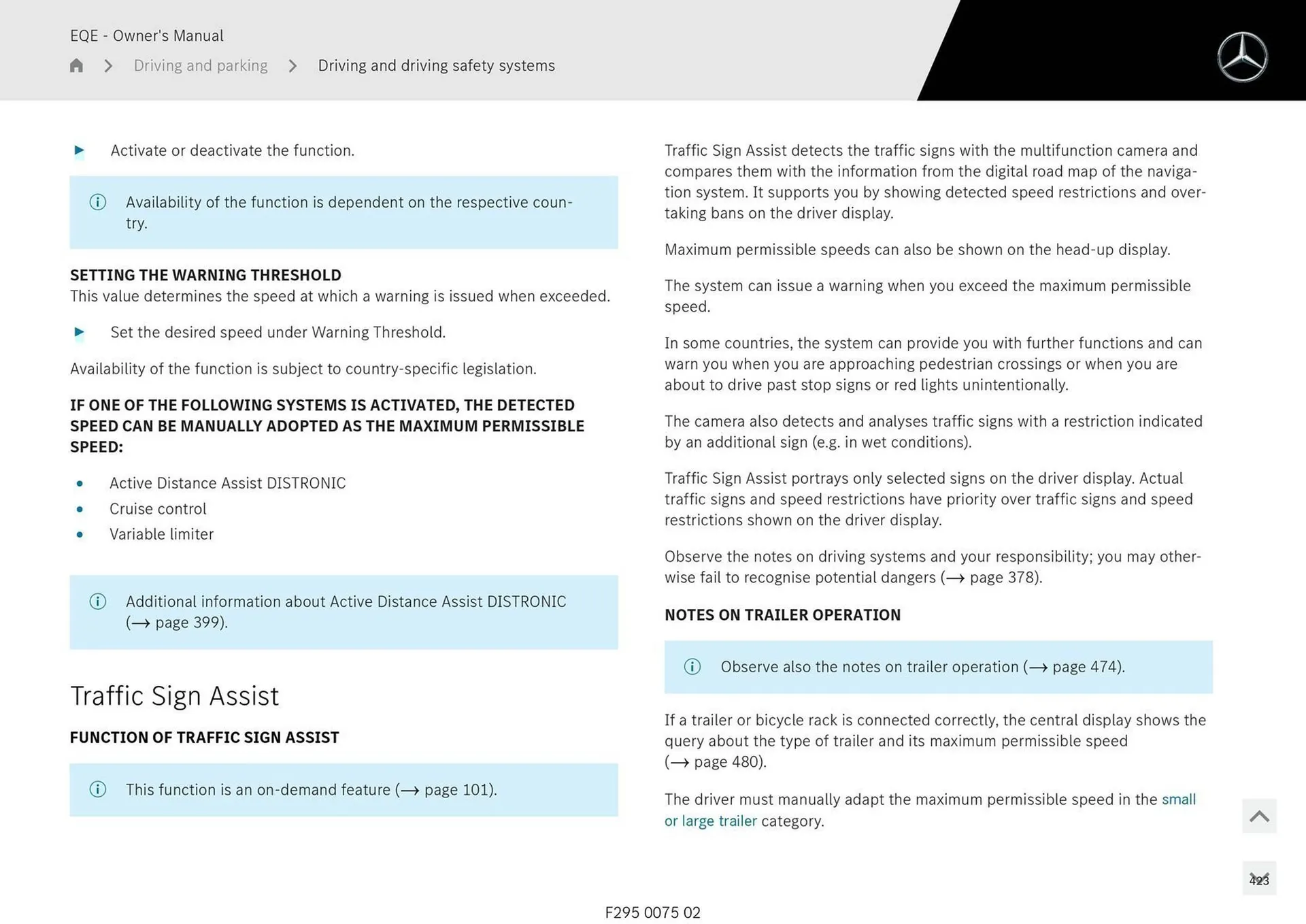 Mercedes-Benz catalogue - Catalogue valid from 11 September to 11 September 2025 - page 423