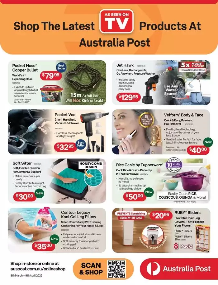 Shop the Latest Products at Australia Post - Catalogue valid from 10 March to 9 April 2025 - page 1