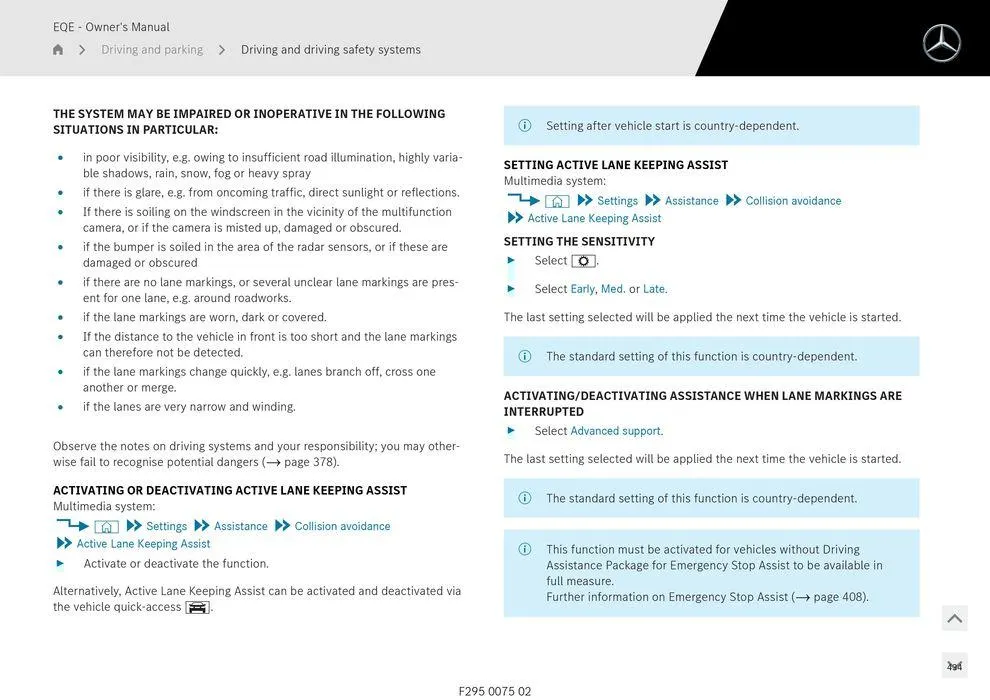 EQE Sedan - Catalogue valid from 11 September to 11 September 2025 - page 434