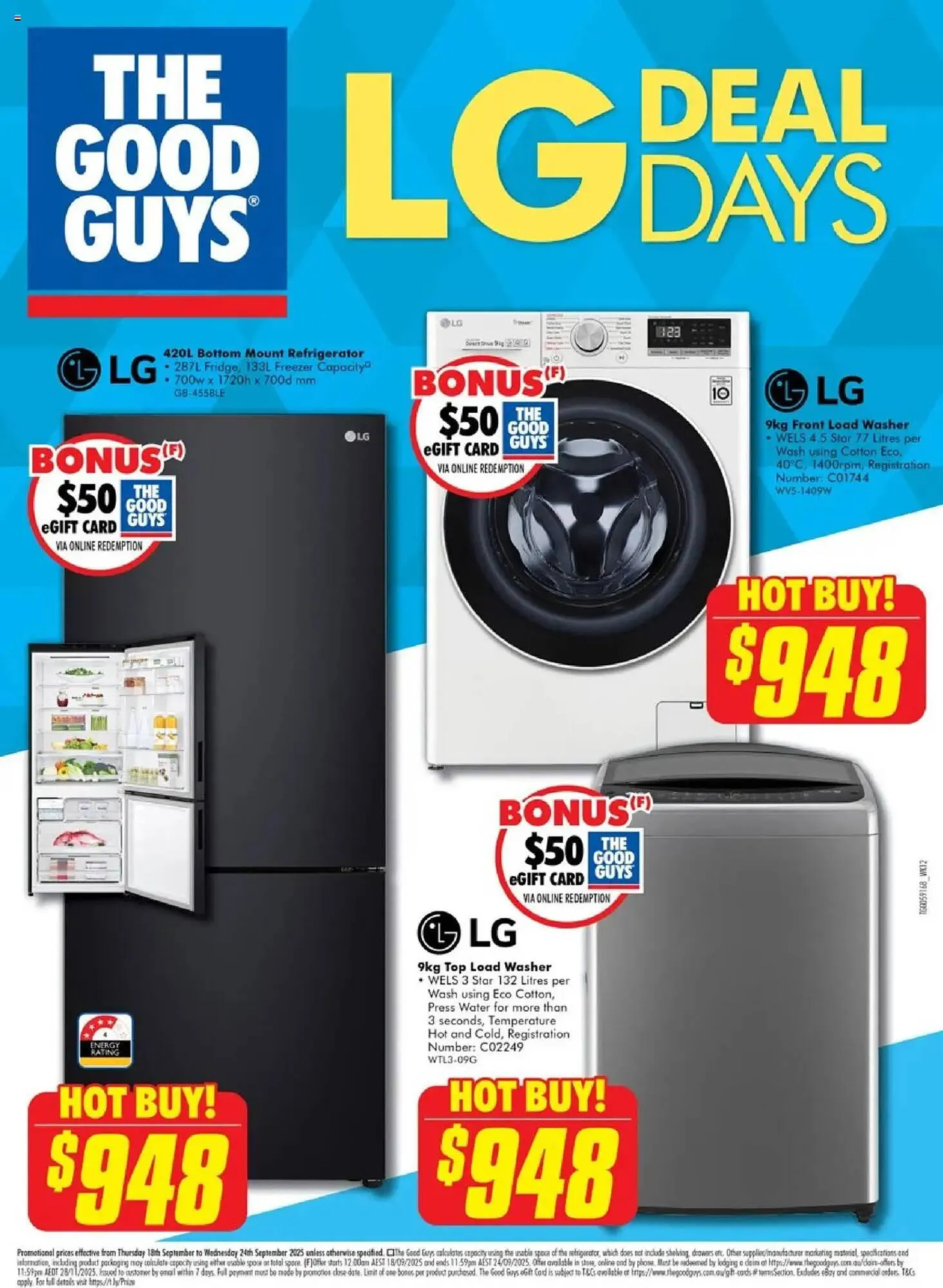 The Good Guys catalogue - Catalogue valid from 18 September to 24 September 2025 - page 1