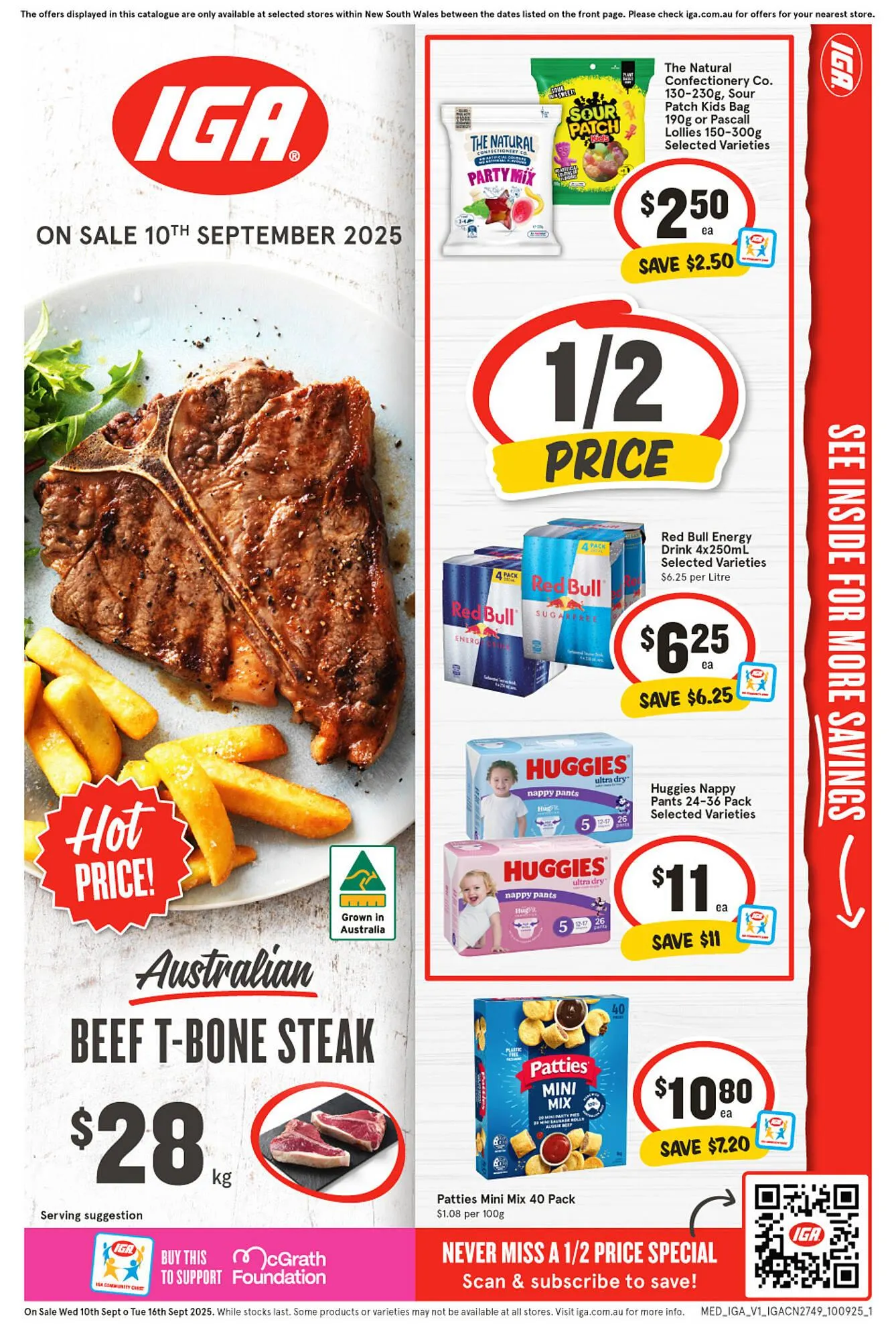 IGA catalogue - Catalogue valid from 10 September to 16 September 2025 - page 1