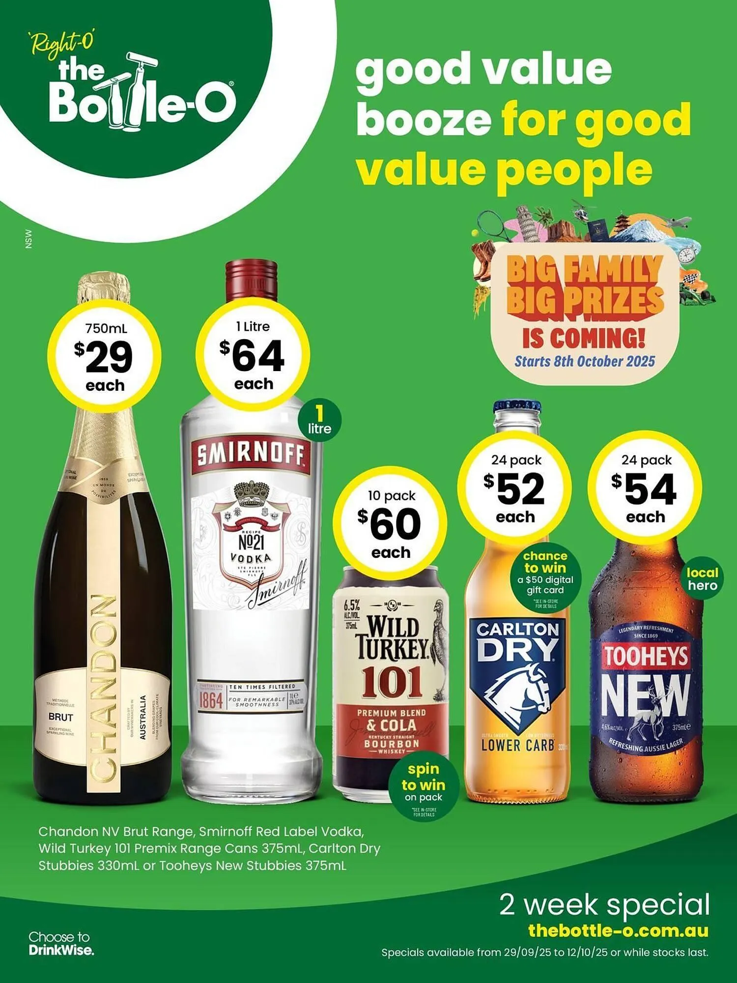The Bottle O catalogue - Catalogue valid from 29 September to 12 October 2025 - page 1