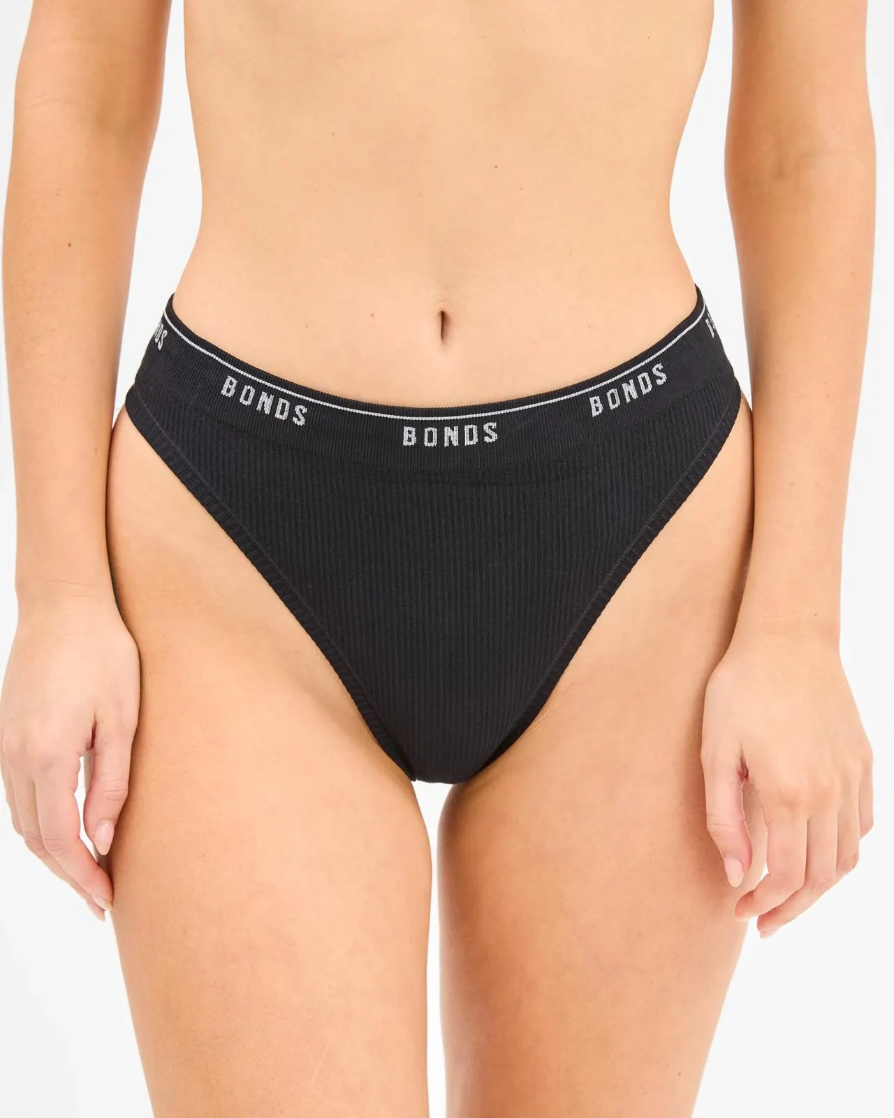 Womens Originals Bamboo Seamless Rib G-String - Bonds - Black