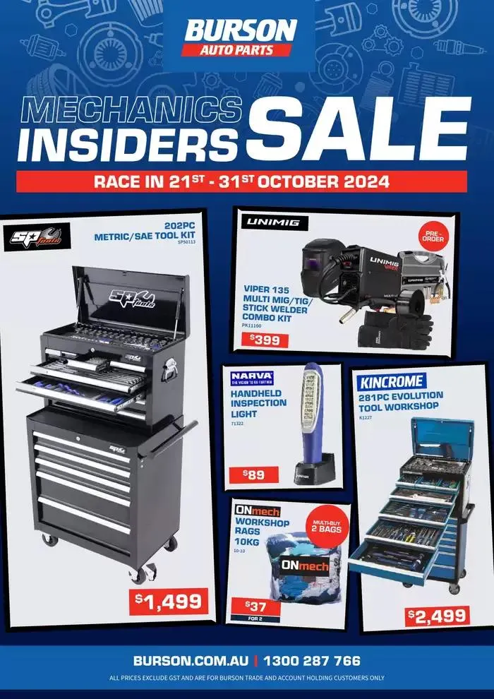 October Mechanics Insiders Sale - 1