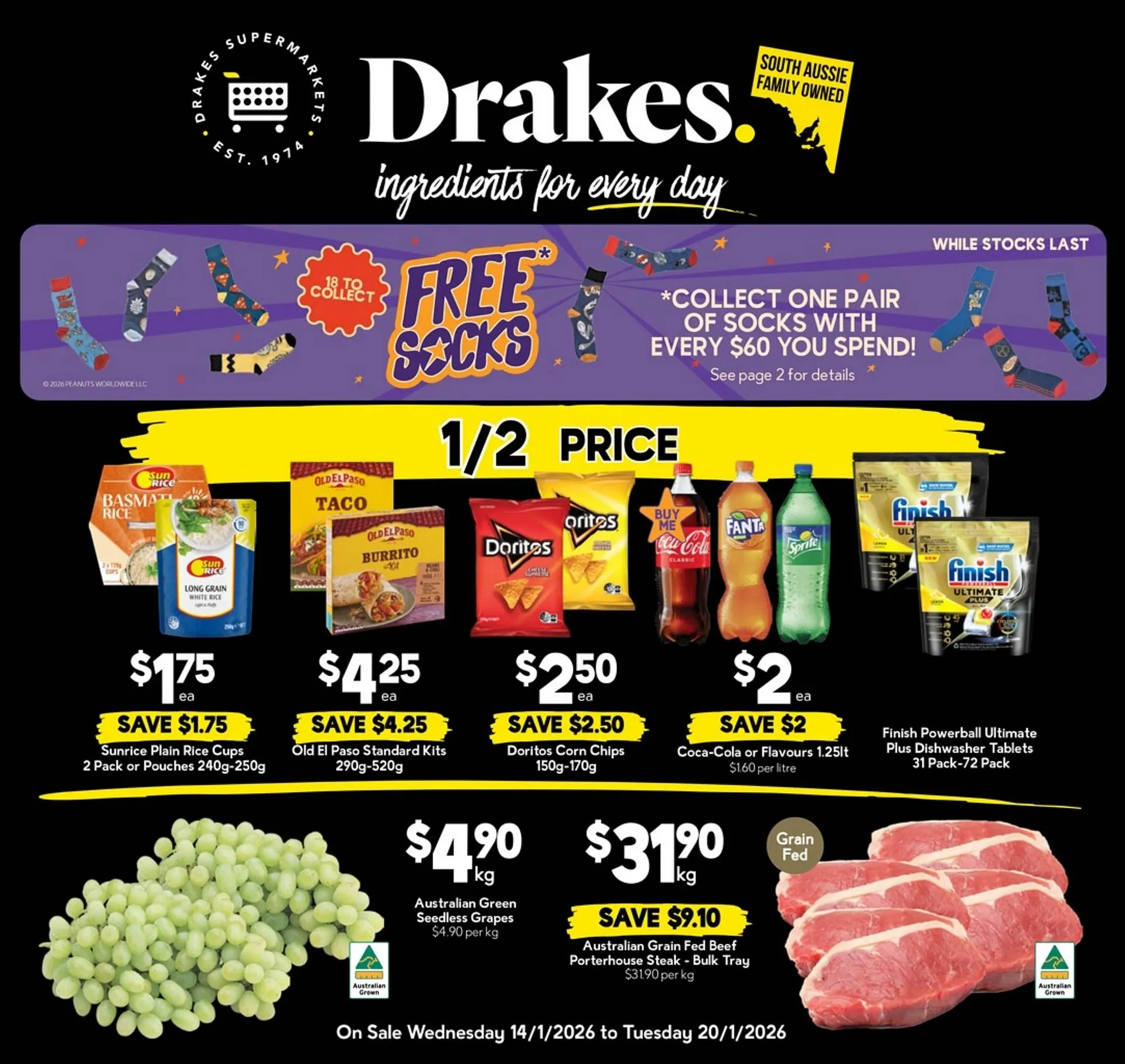 Drakes catalogue - Catalogue valid from 14 January to 20 January 2026 - page 1