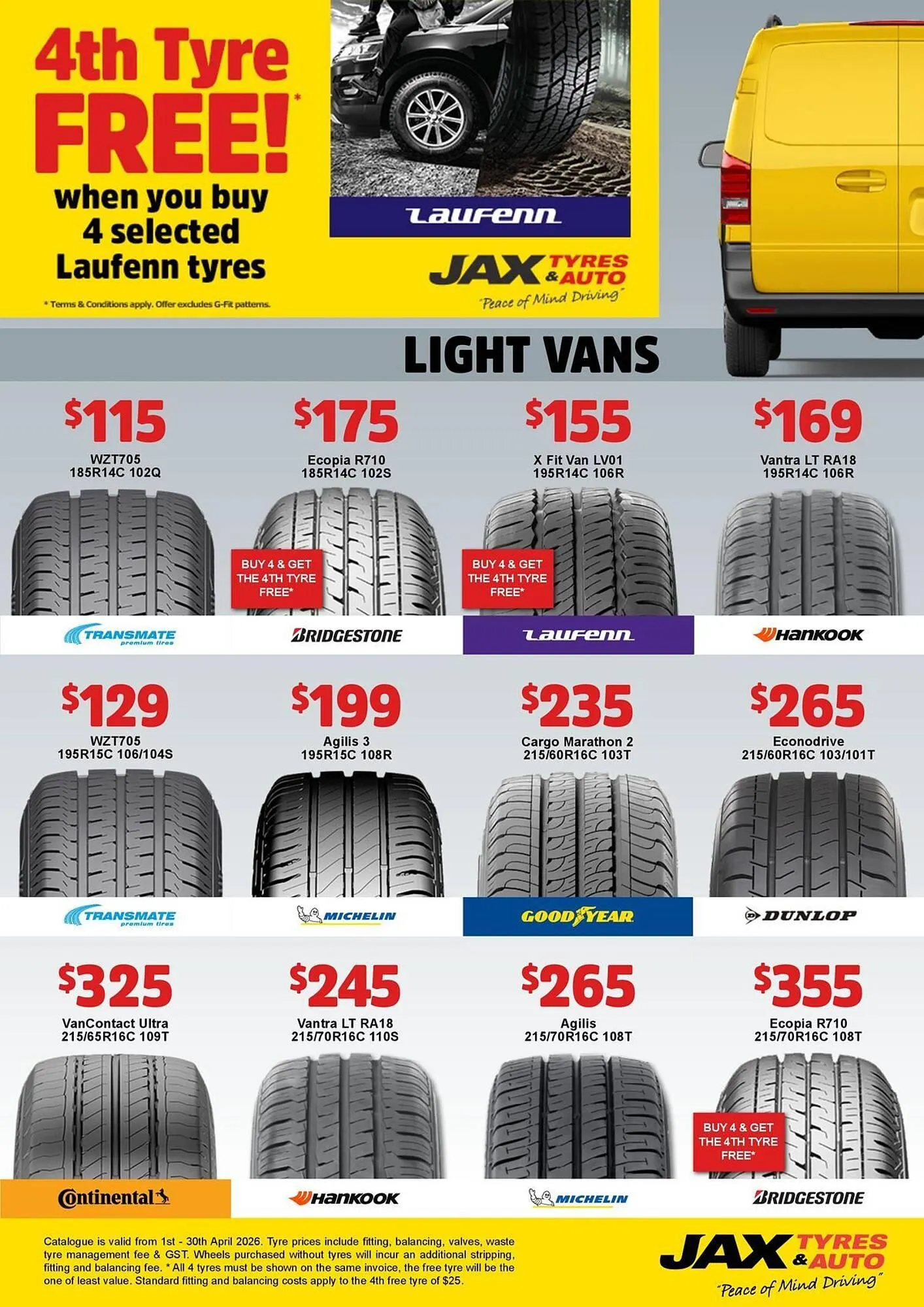 Jax Tyres catalogue - Catalogue valid from 2 April to 30 April 2026 - page 7