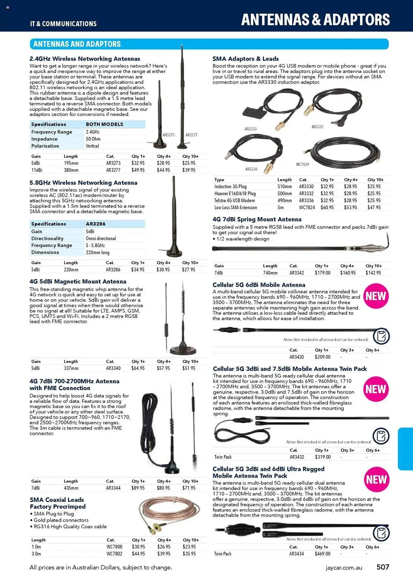 Jaycar Electronics catalogue - Catalogue valid from 8 July to 9 July 2026 - page 507