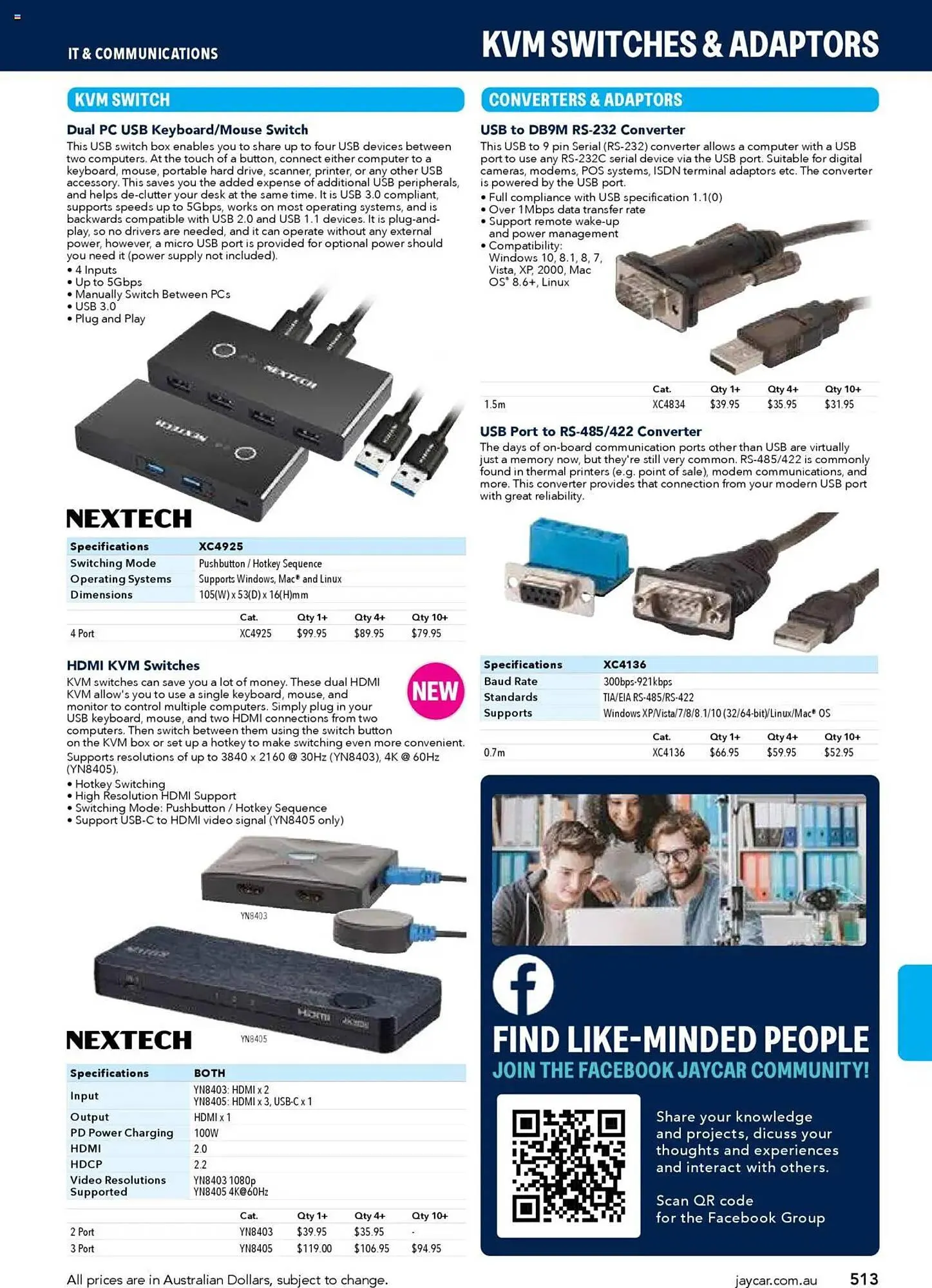 Jaycar Electronics catalogue - Catalogue valid from 8 July to 9 July 2026 - page 513
