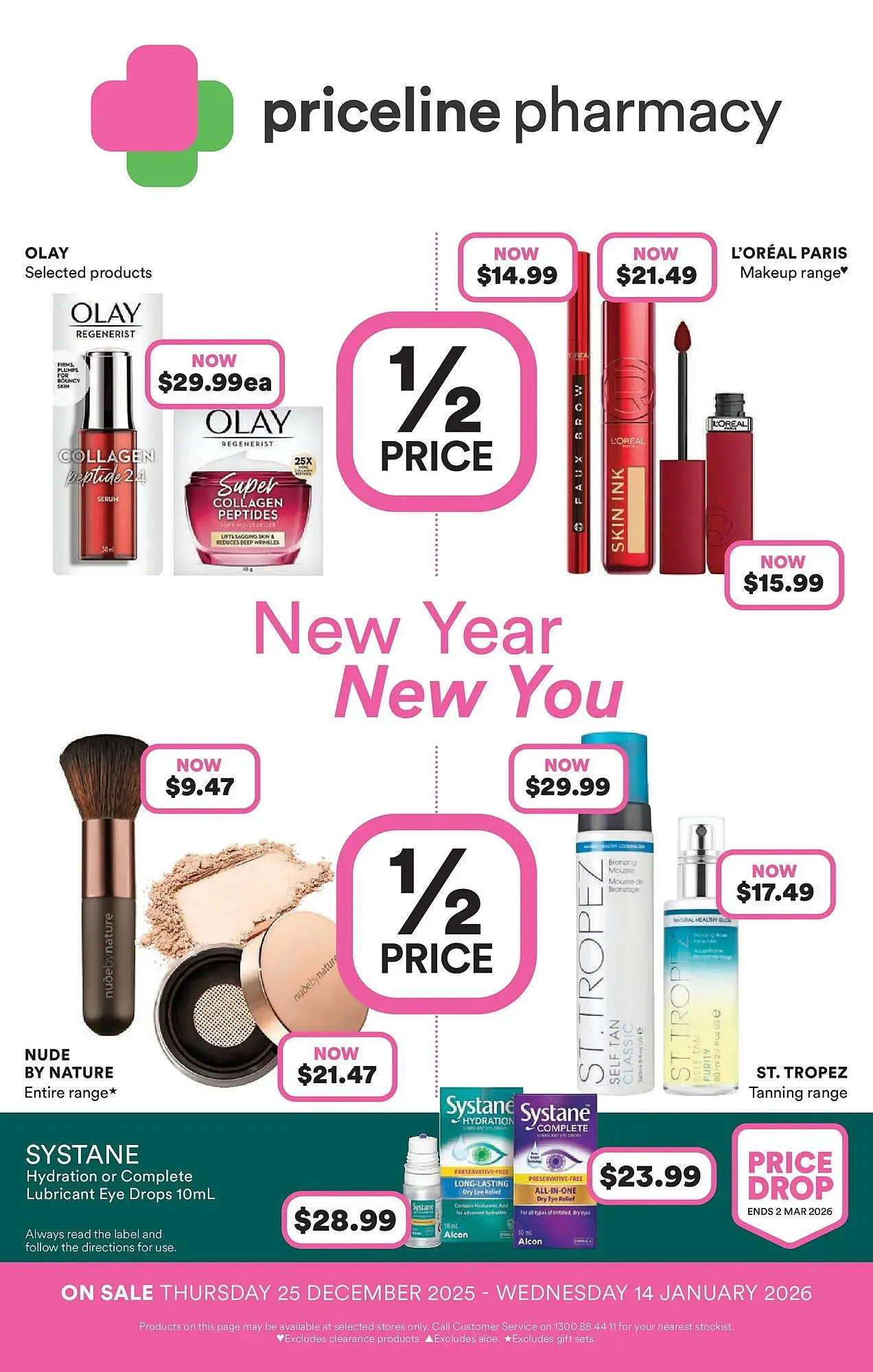 Priceline catalogue - Catalogue valid from 24 December to 14 January 2026 - page 1