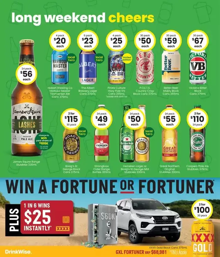 Good Value Booze, For Long Weekends. - Catalogue valid from 14 April to 27 April 2025 - page 4